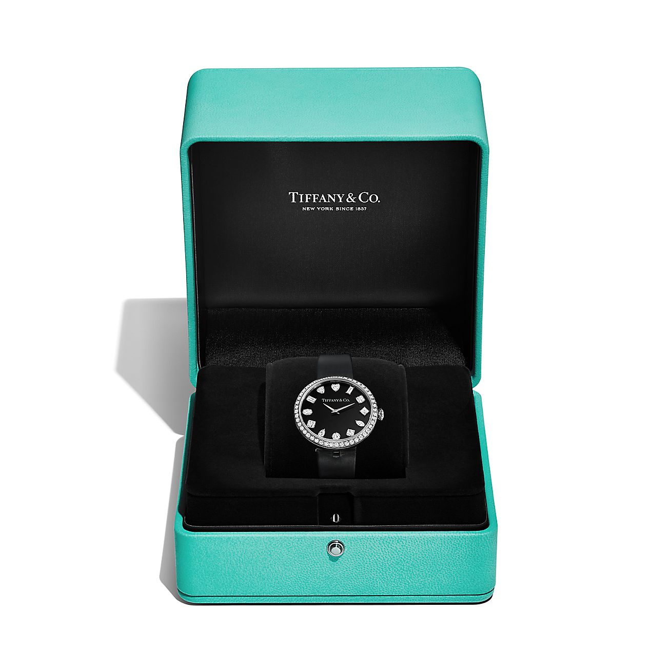 Tiffany Eternity 32 mm Round Watch in White Gold with Diamonds - Alternate shot 1 - Alternate shot 2 - Alternate shot 3 - Alternate shot 4
