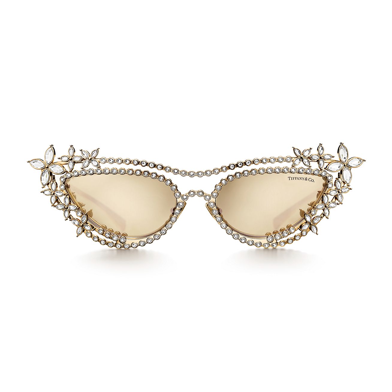 Tiffany Eyewear Sunglasses in Gold-plated Metal with