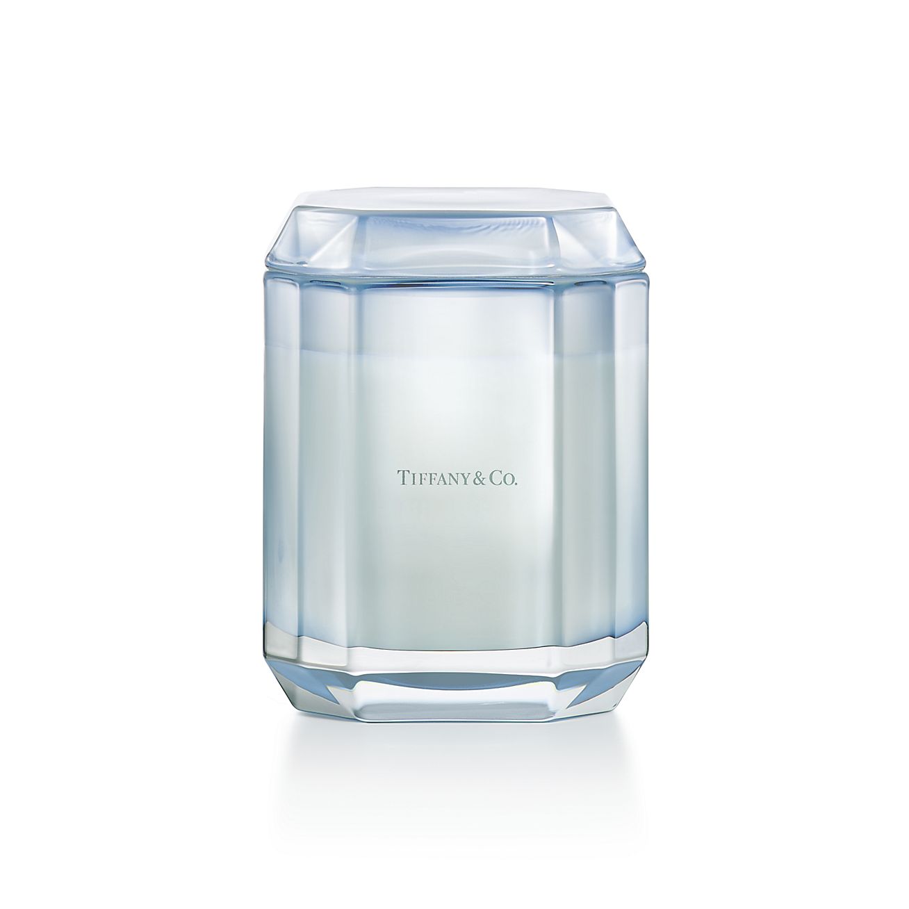 Tiffany Facets Blue is the colour of Love Candle in Tanzanite