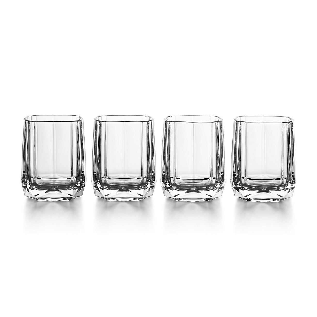 Tiffany Facets Shot Glasses Set of Four, in Crystal Glass | Tiffany & Co.