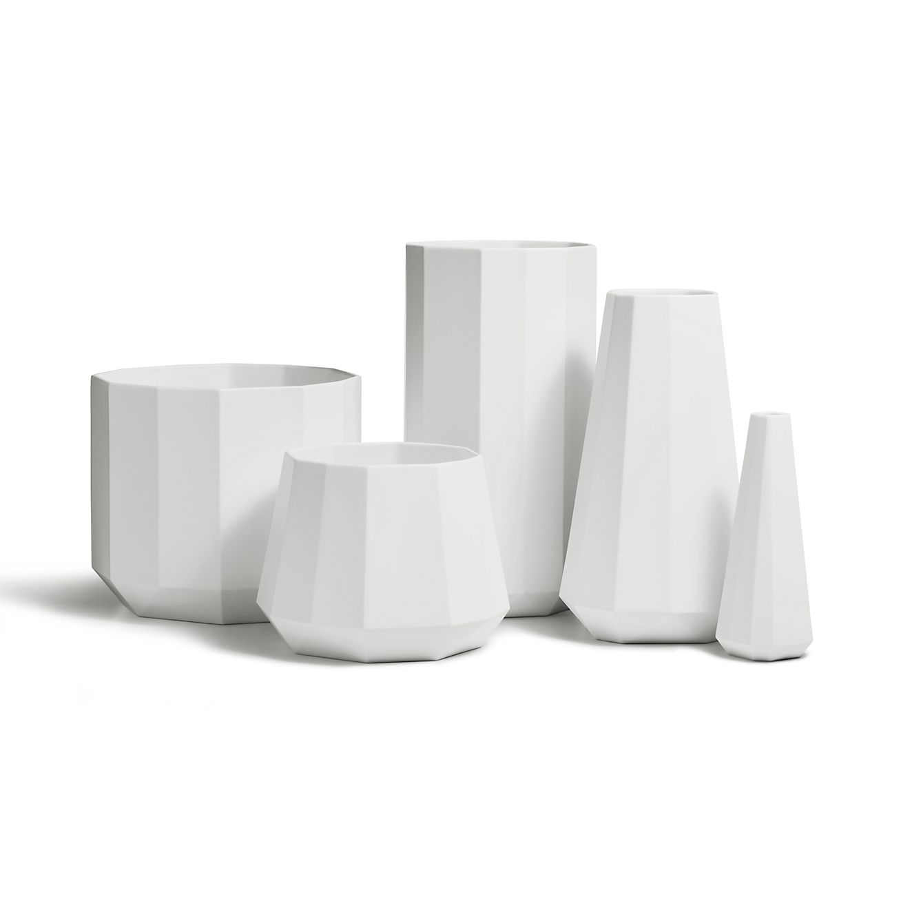 Tiffany Facets Wide Tapered Vase