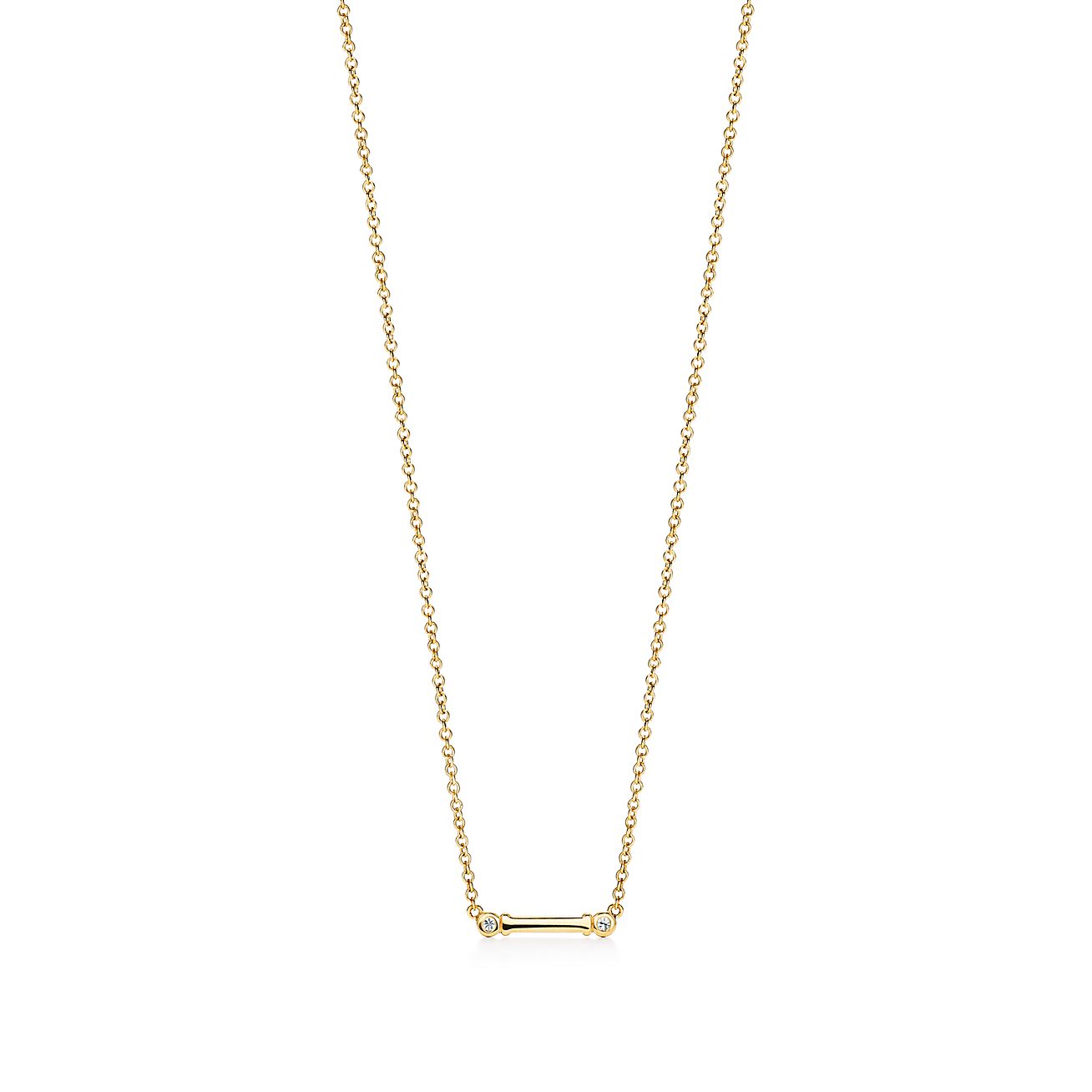 Tiffany & Co. Atlas® Bar Pendant Necklace - Sterling Silver Pendant Necklace,  Necklaces - TIF242657 | The RealReal