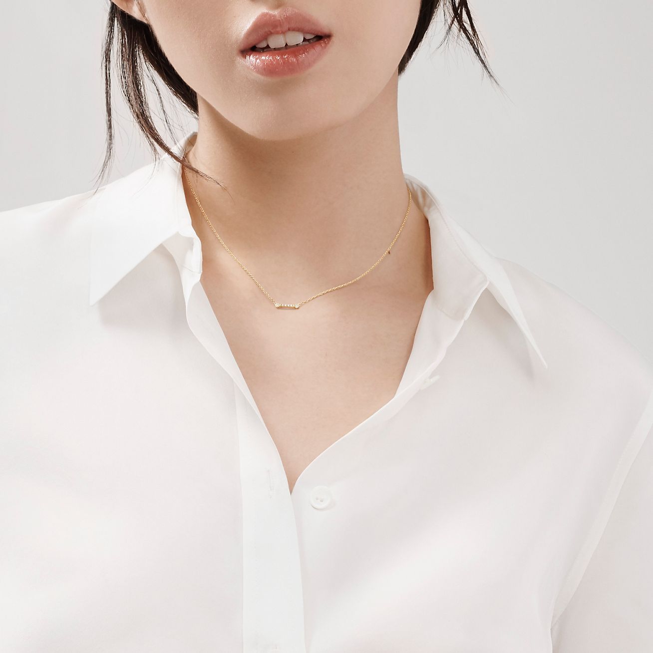 TIFFANY & CO.] Tiffany Atlas bar necklace Ball Chain Silver 925 ATLAS –  KYOTO NISHIKINO