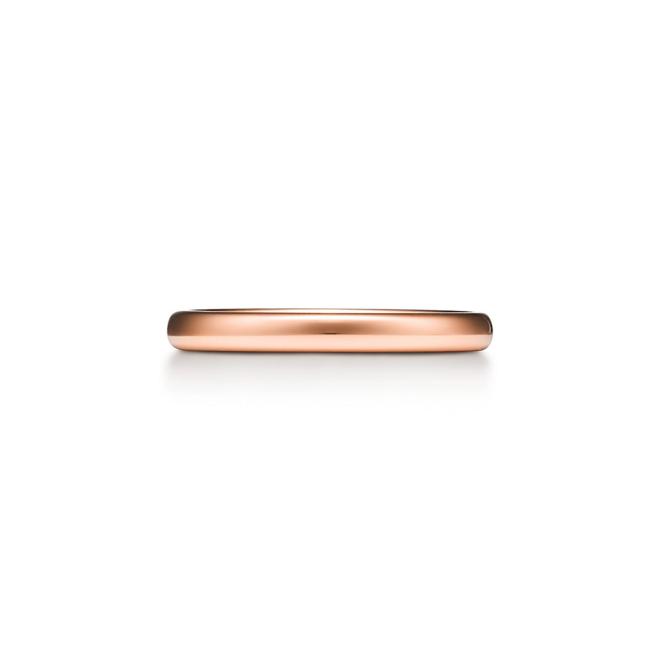 Alianza de boda Tiffany Forever en oro rosa 2 5 mm de ancho