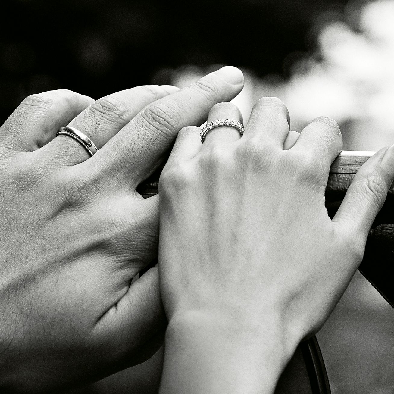 Tiffany Forever Band Ring in Platinum with a Half-circle of Tiffany Forever Band Ring in Platinum with a Half-circle of