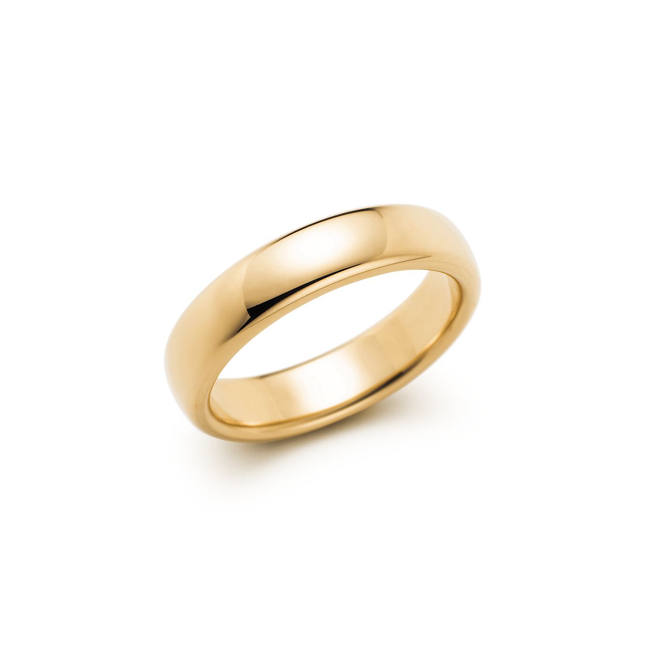 Tiffany classic wedding band shop gold