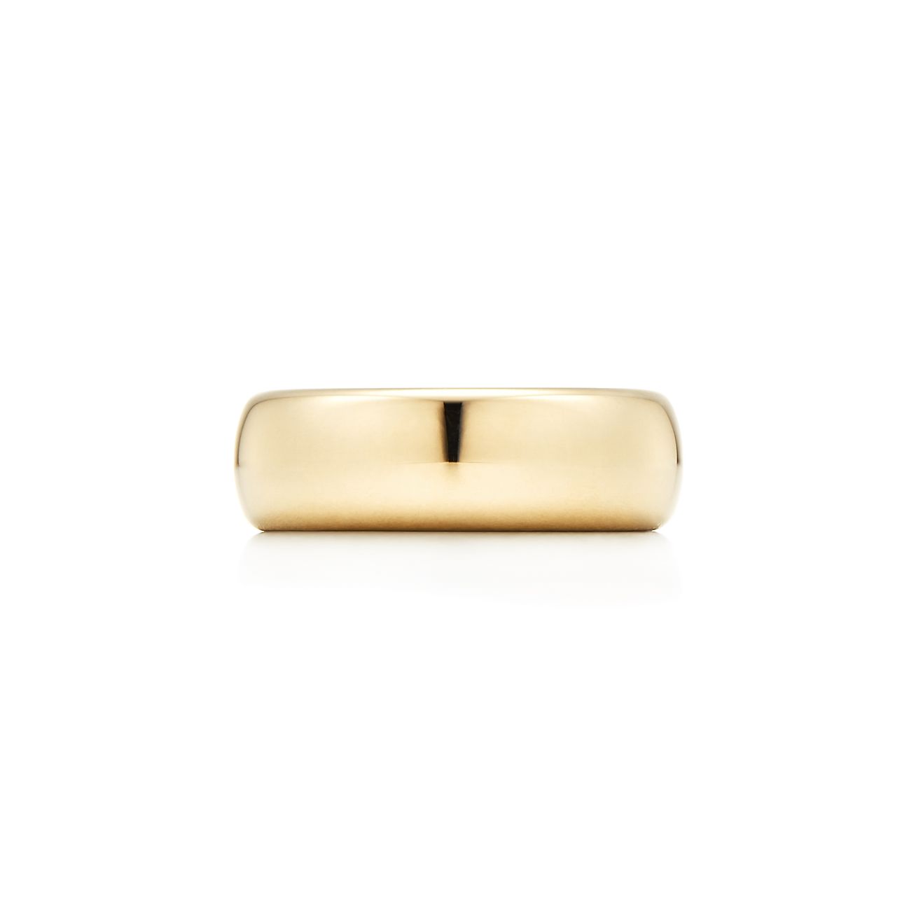 Tiffany Forever Wedding Band Ring in Yellow Gold, 6 mm Wide | Tiffany & Co.