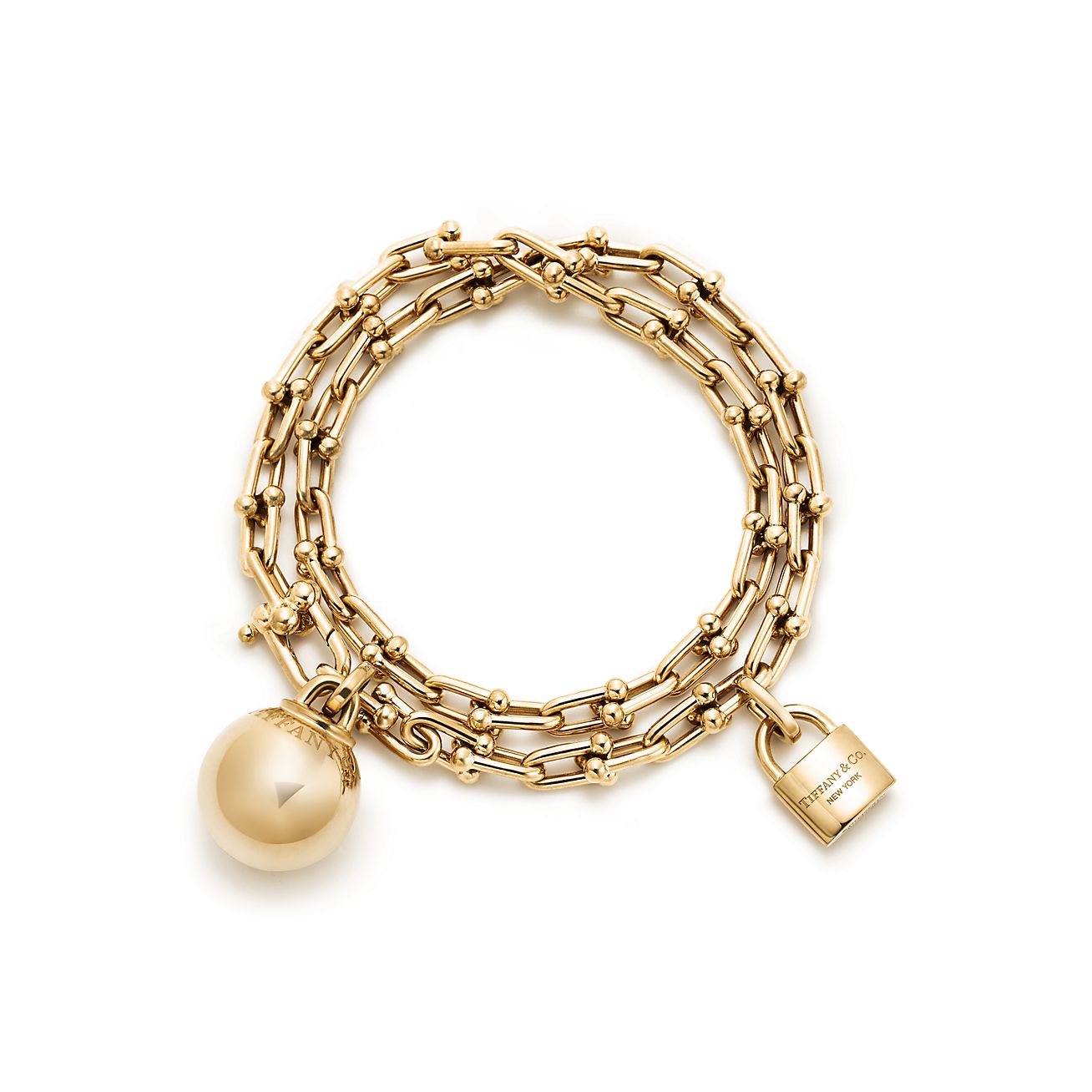 Tiffany HardWear Small Wrap Bracelet in Yellow Gold