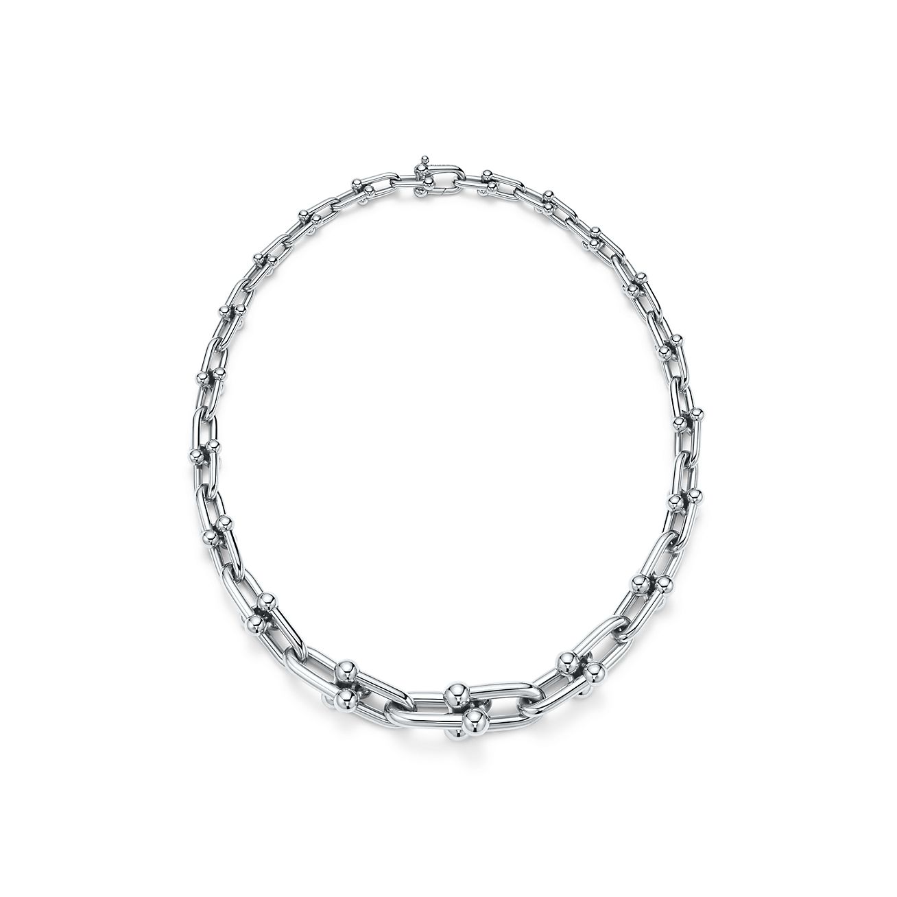 tiffany link necklace silver