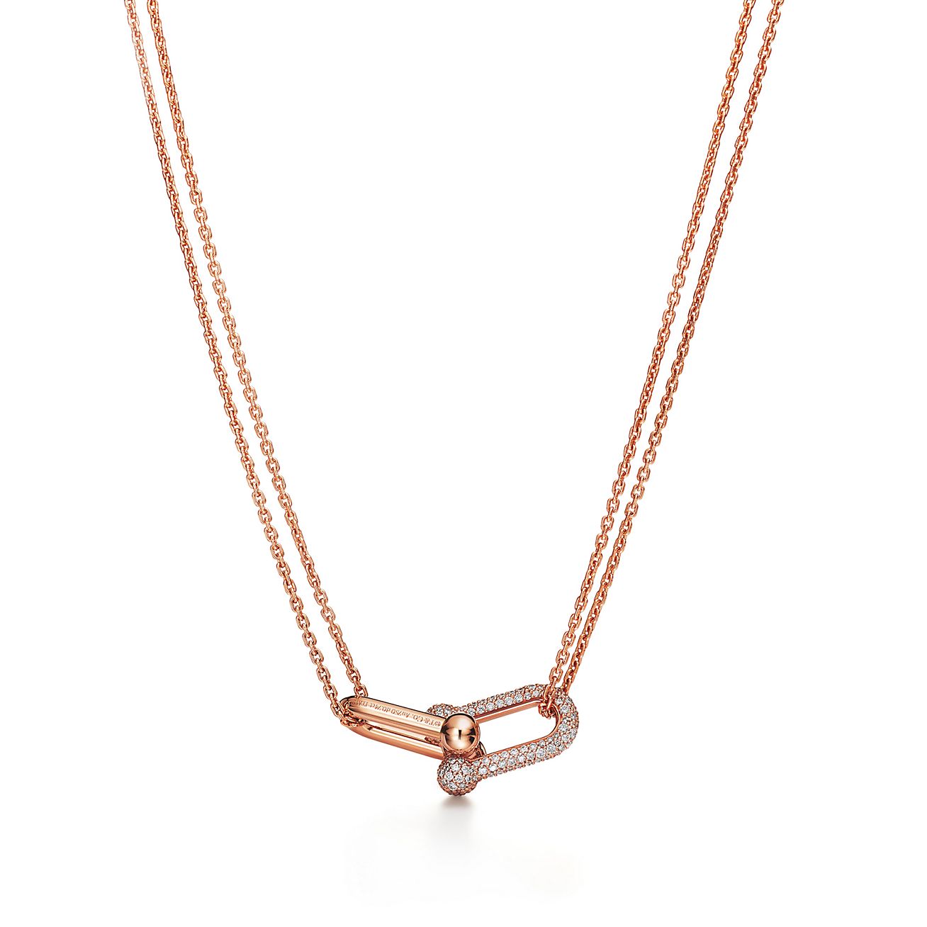 tiffany hardwear double link pendant