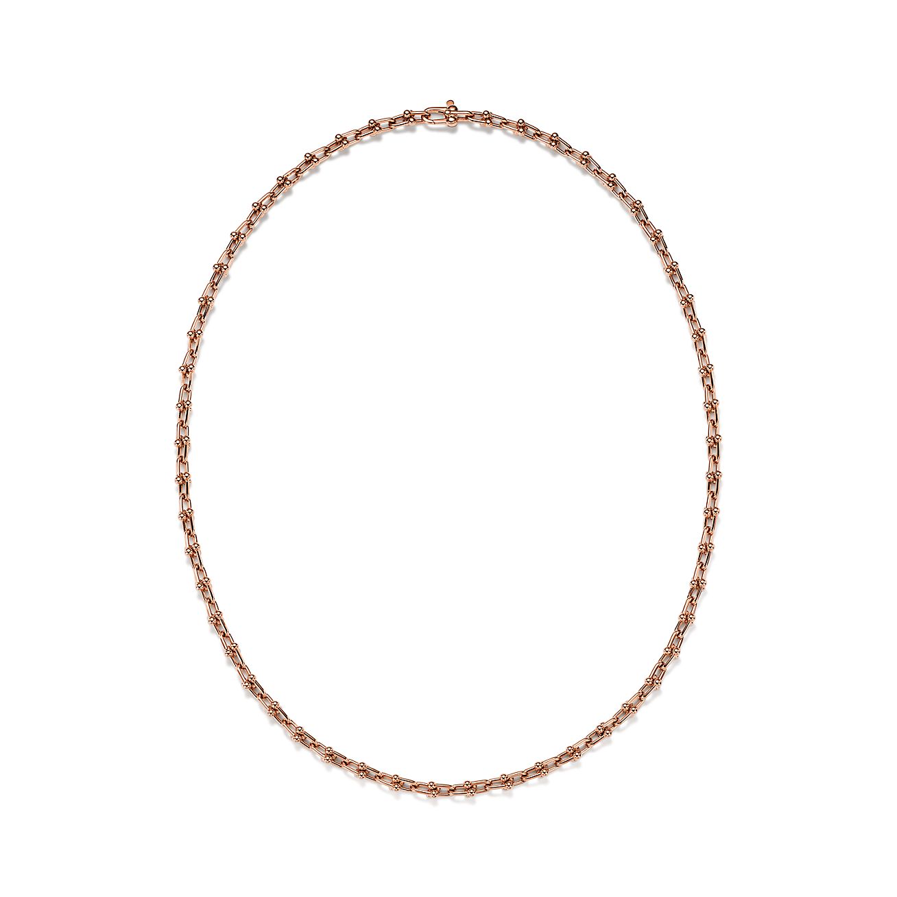 Tiffany HardWear Micro Link Necklace in Rose Gold - Alternate shot 1
