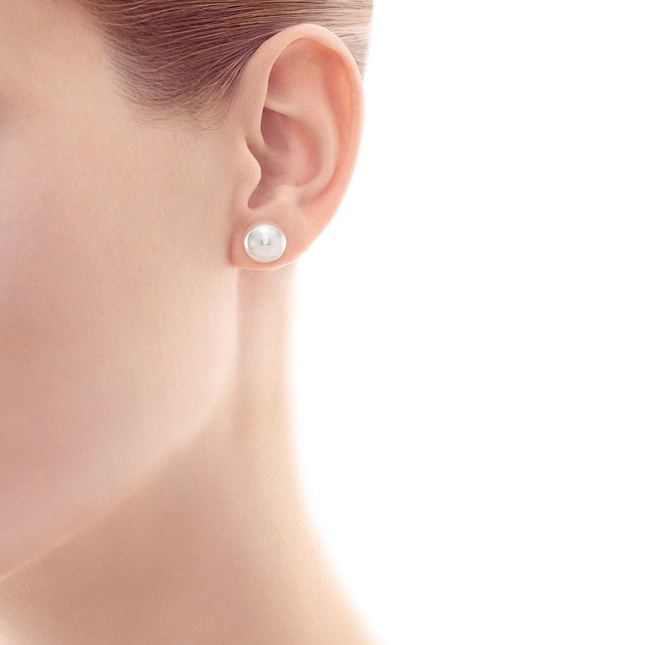 tiffany 10mm silver ball earrings