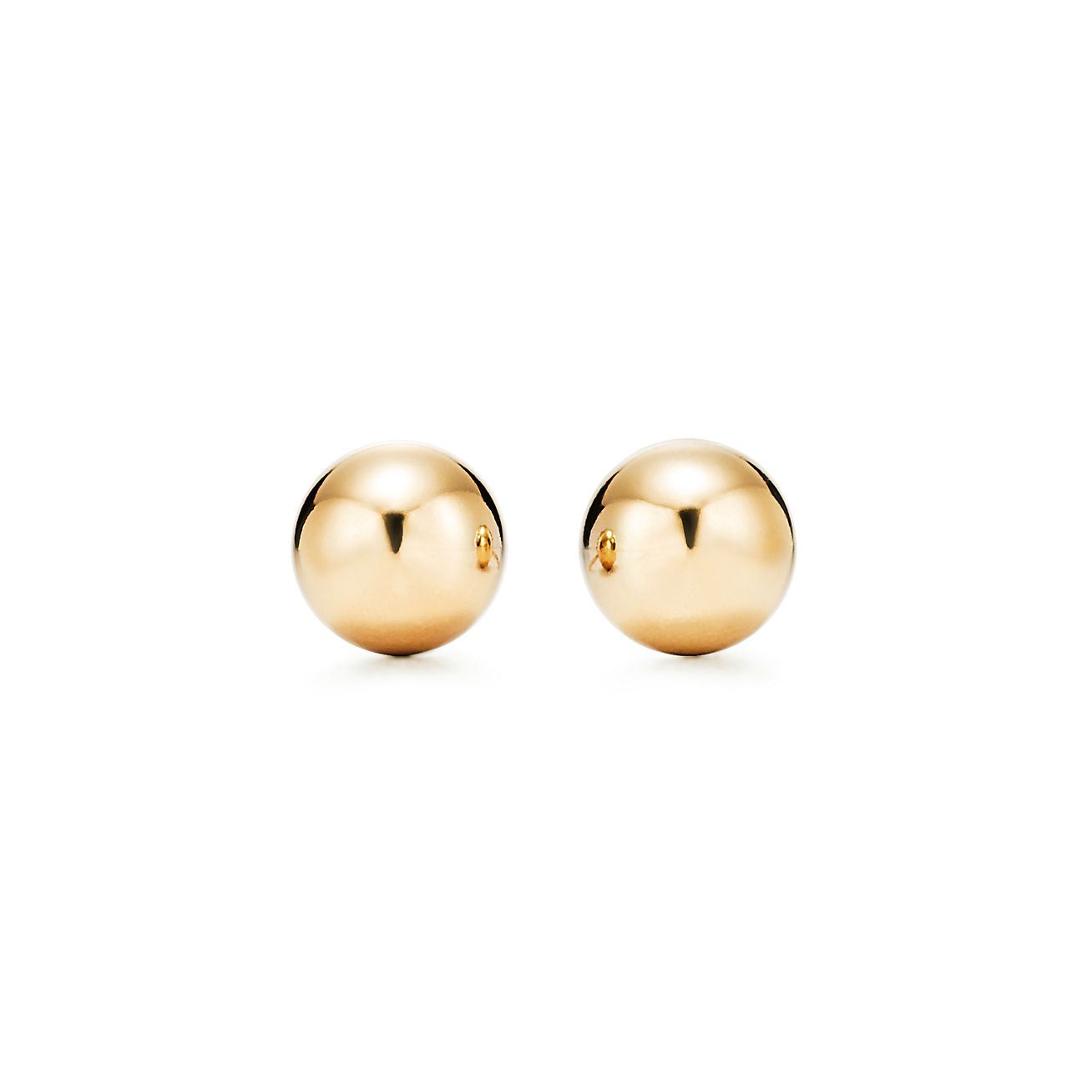 Tiffany HardWear Ball Earrings in Yellow Gold, 8 mm | Tiffany & Co.