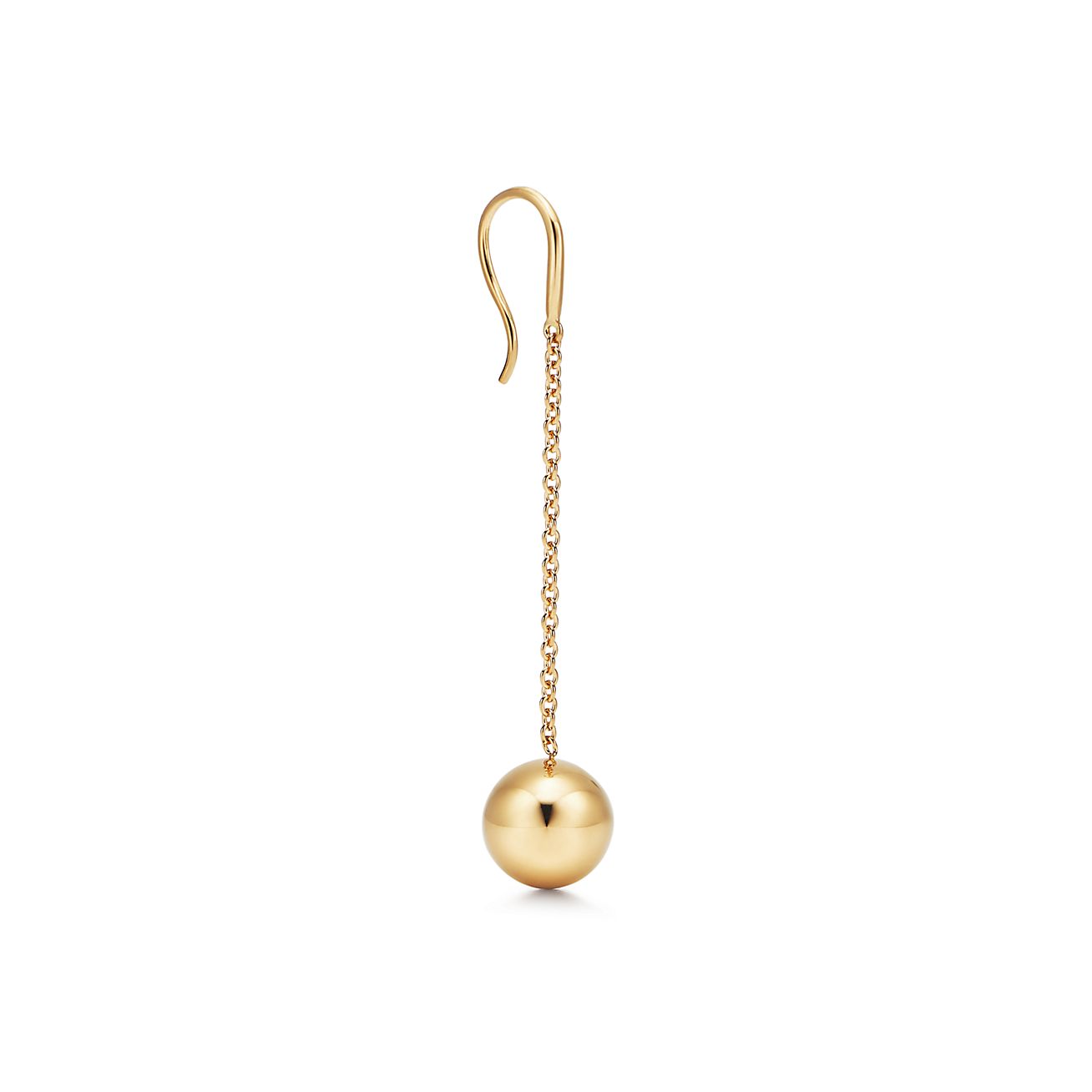 Gold crystal ball earrings at ?550 | Azilaa