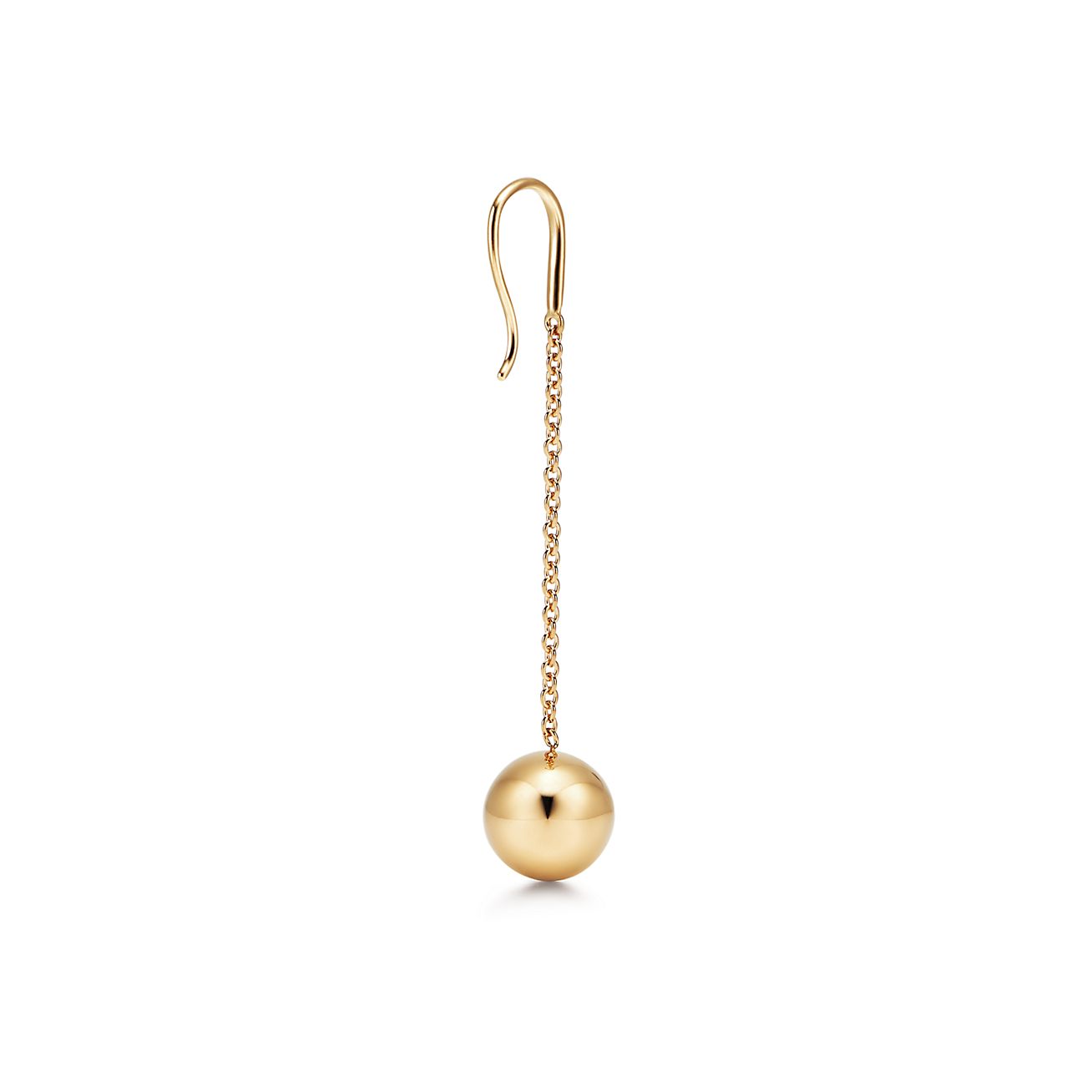 tiffany ball earrings gold