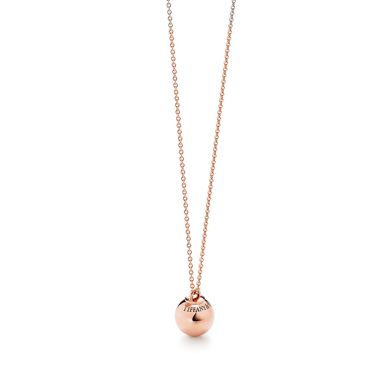 18K Rose Gold Ball Pendant | Tiffany 