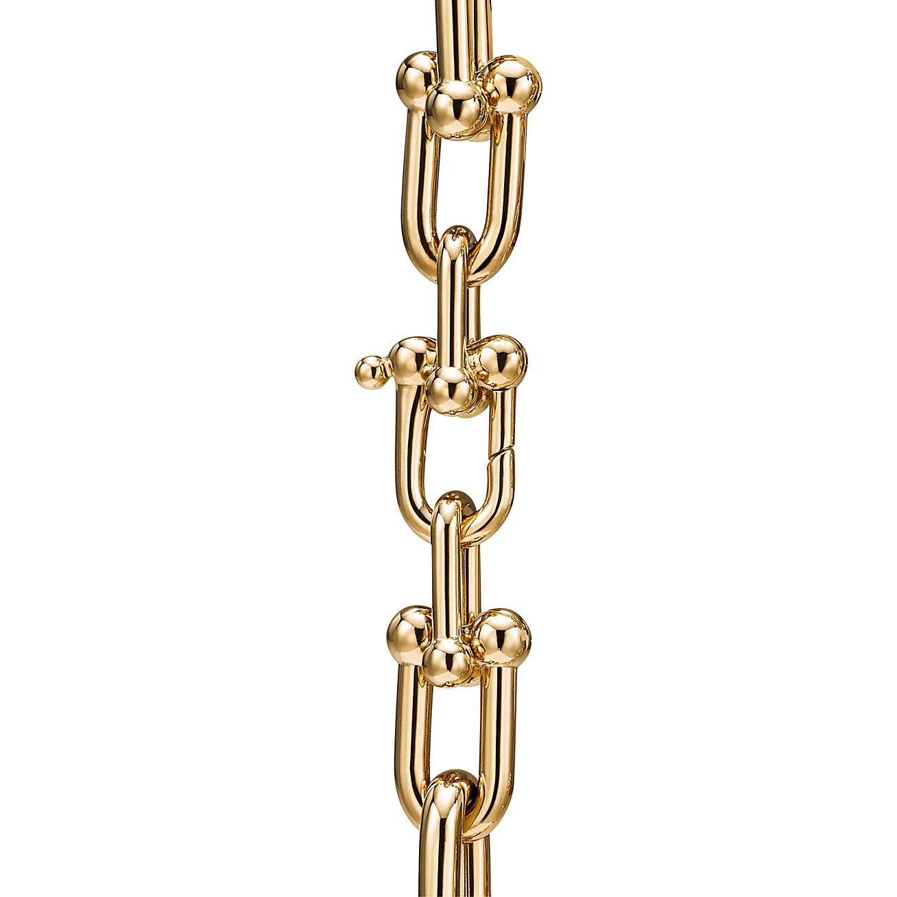 Tiffany HardWear Elongated Link Necklace in Yellow Gold