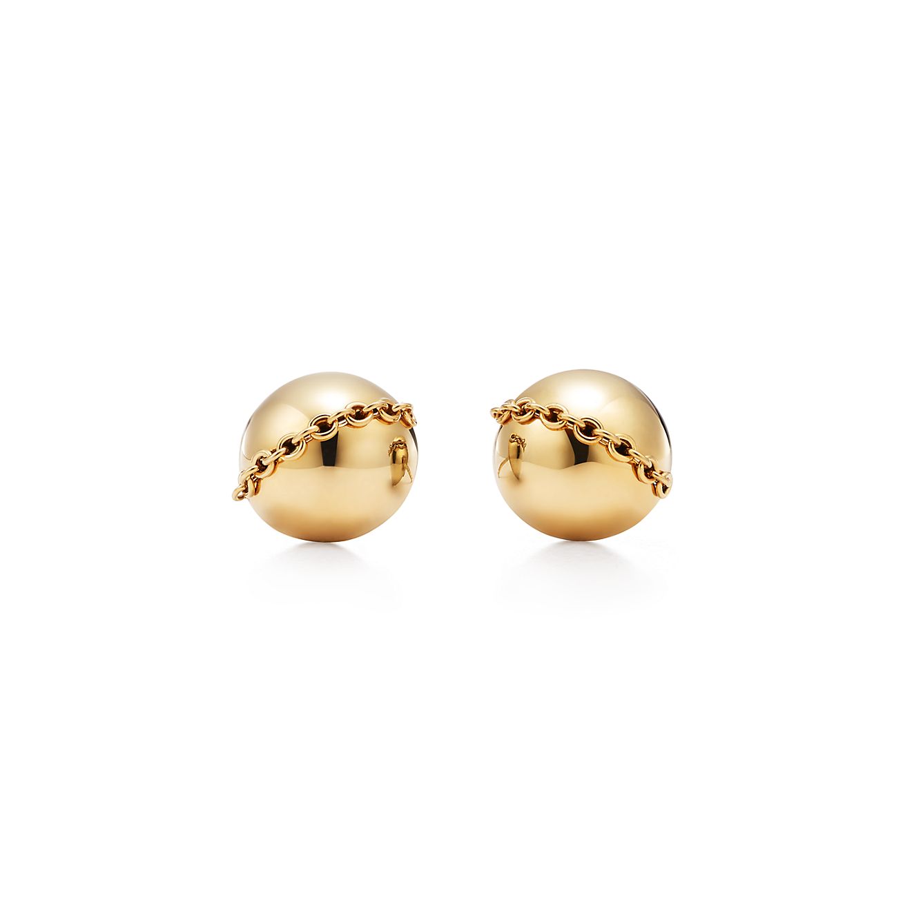 tiffany gold stud earrings