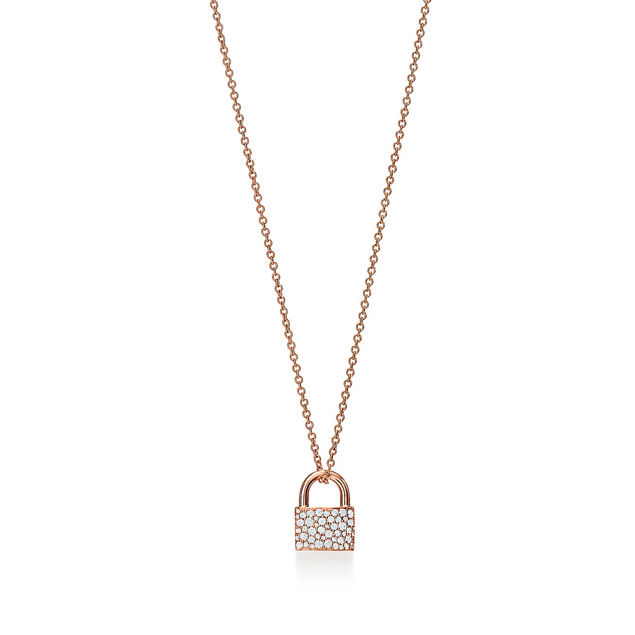 Tiffany HardWear diamond lock pendant 