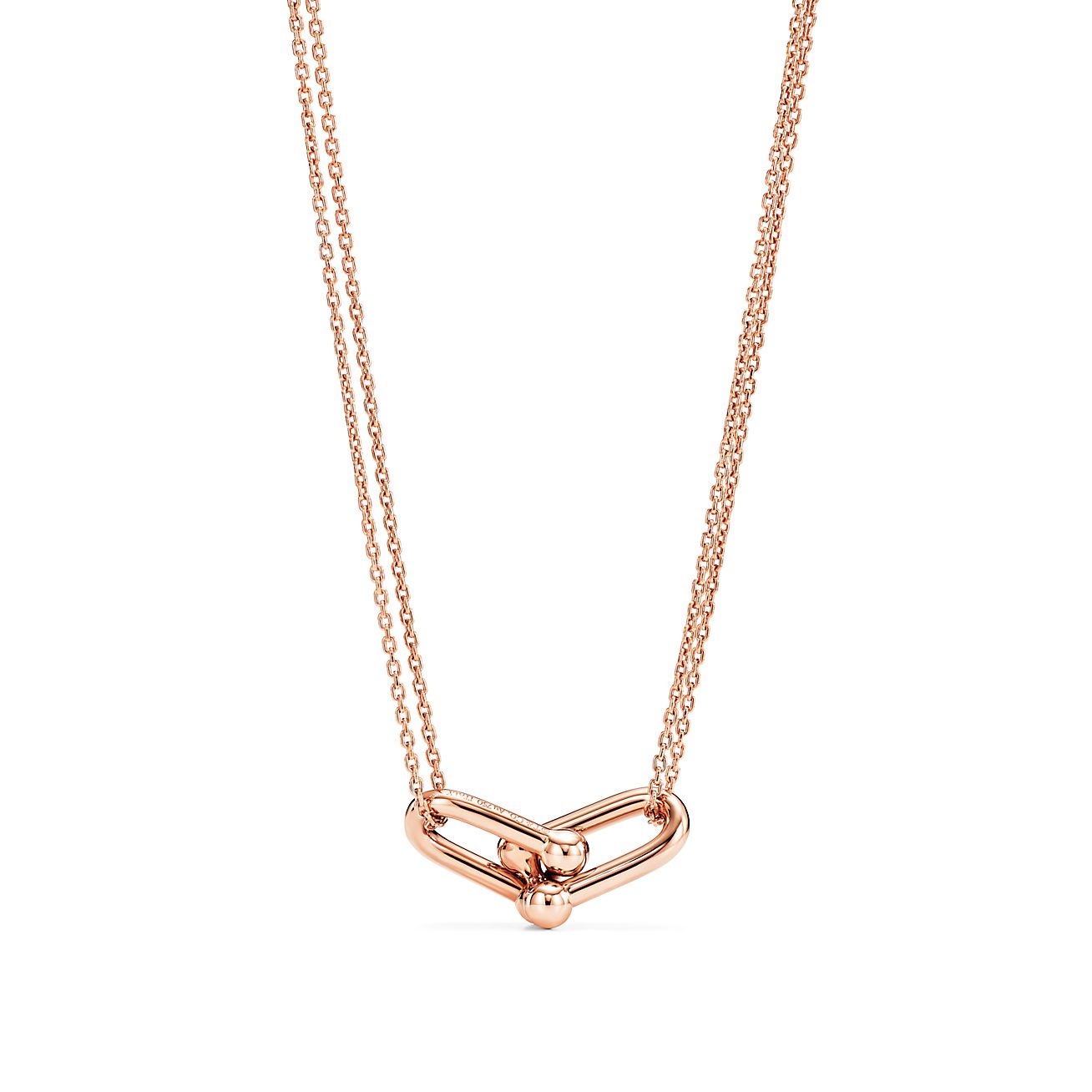 Tiffany HardWear double link pendant in 