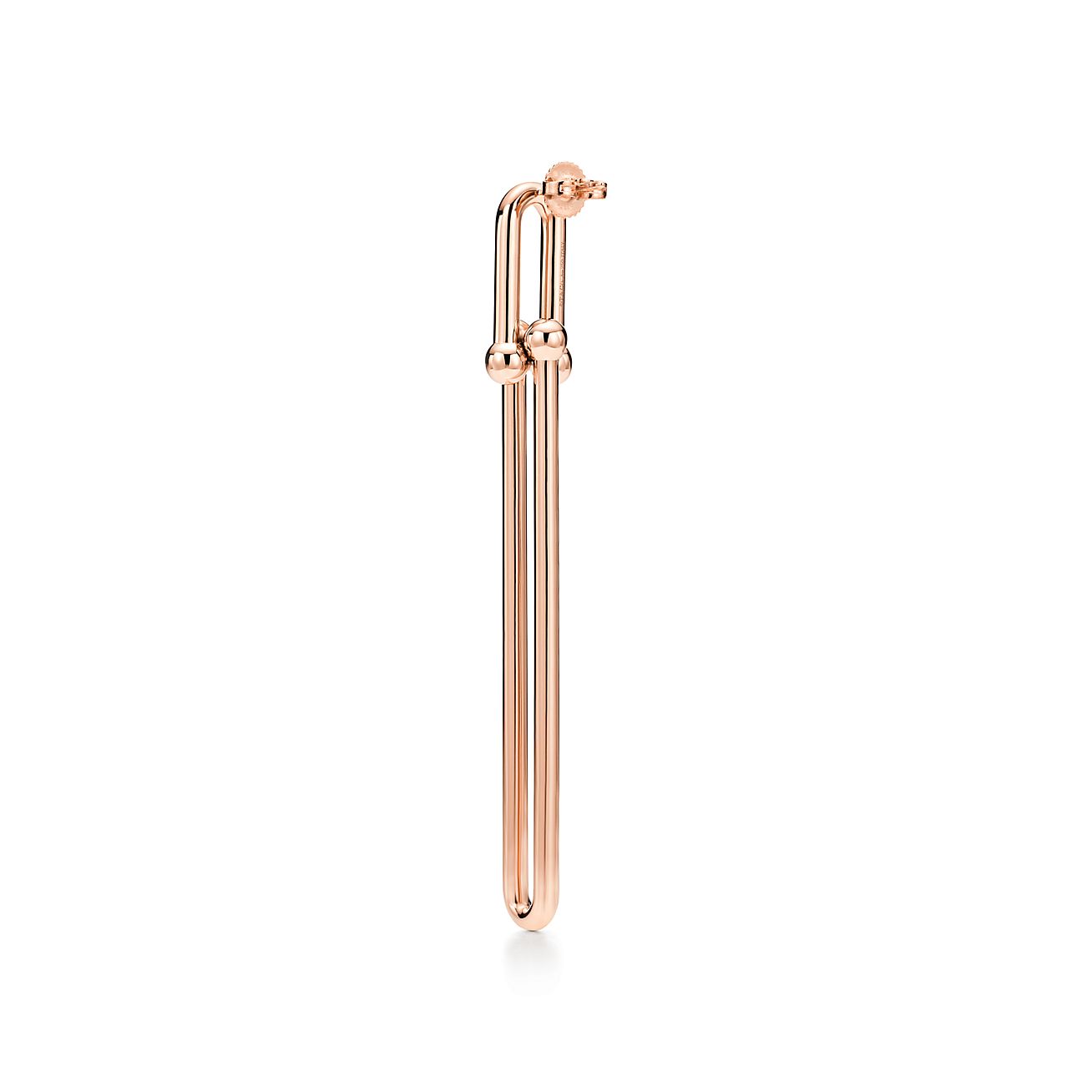 Tiffany HardWear Double Long Link Earrings in Rose Gold