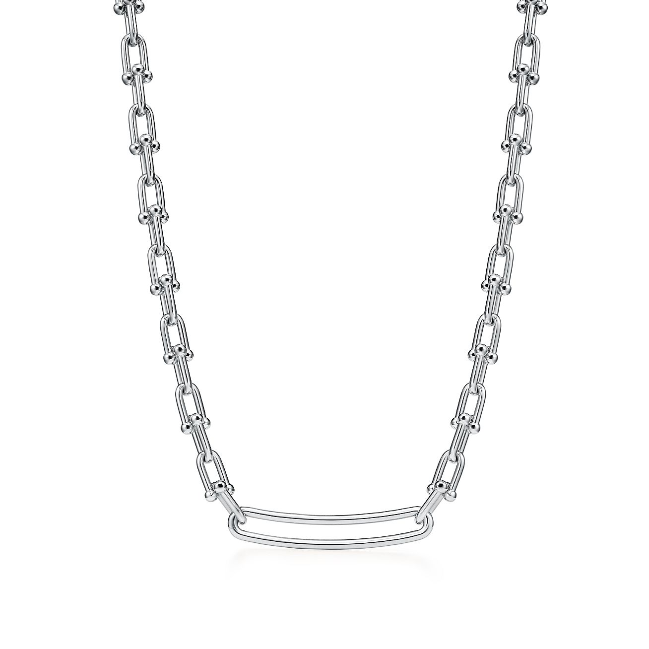 Tiffany HardWear Elongated Link Necklace in Sterling Silver | Tiffany & Co.  US