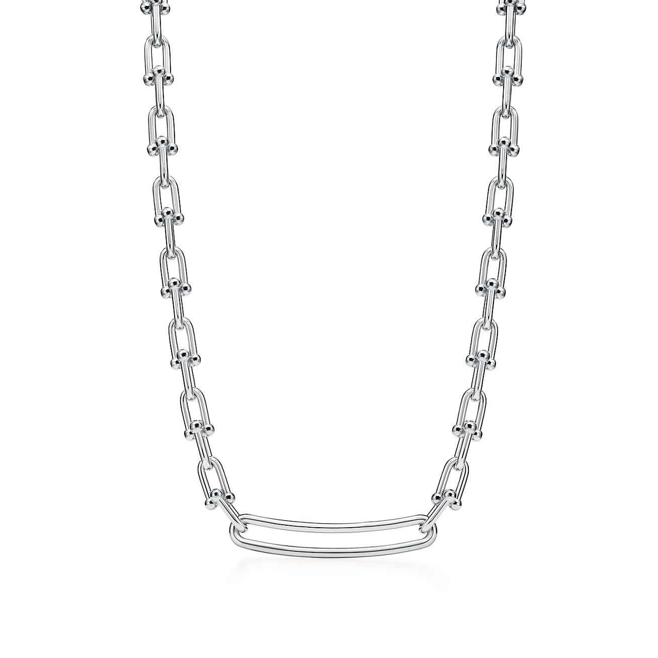 Tiffany HardWear graduated link necklace in 18k gold.| Tiffany & Co.
