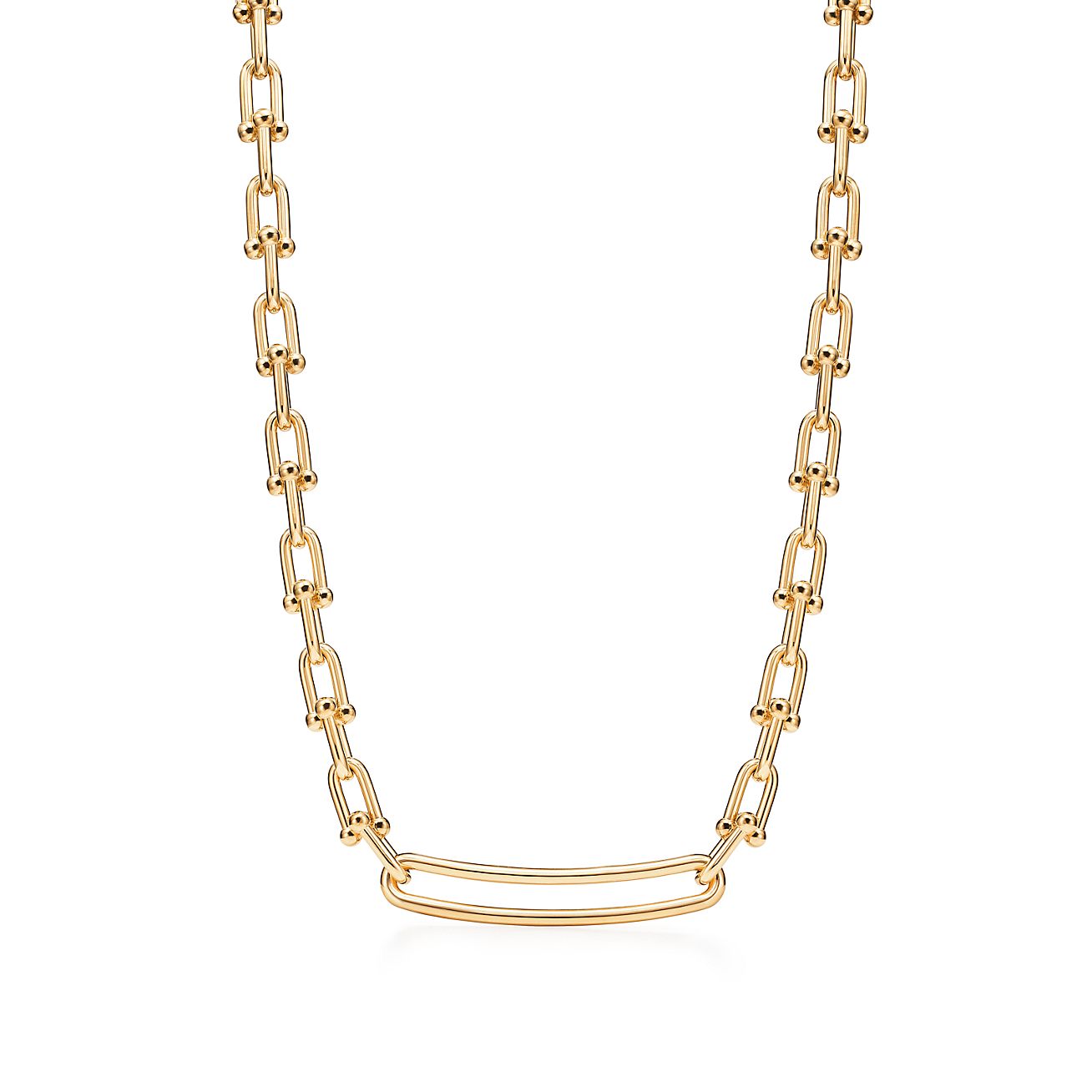 Shop Tiffany HardWear 36 18K Gold Link Wrap Necklace