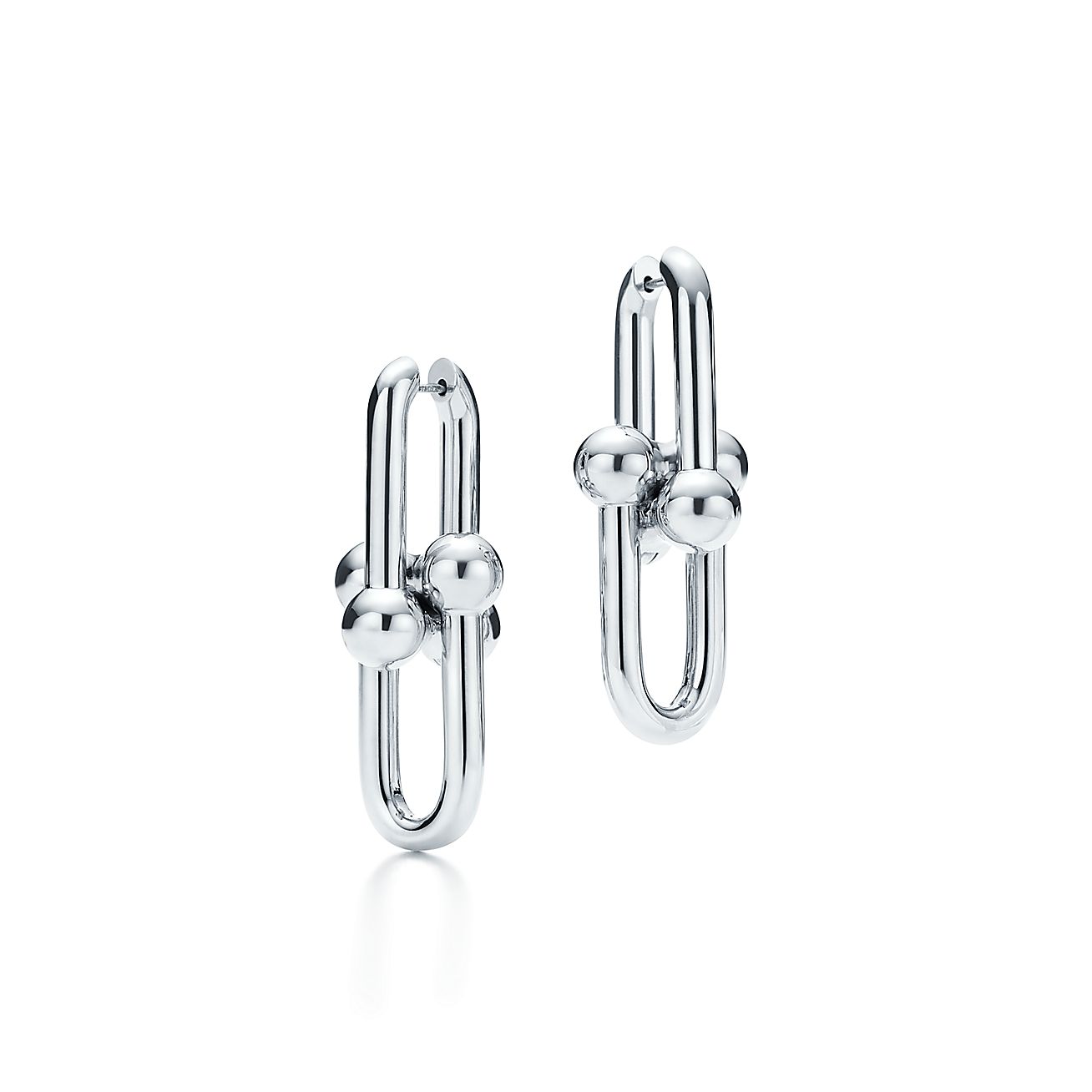Tiffany HardWear Pearl Hoop Earrings in Sterling Silver