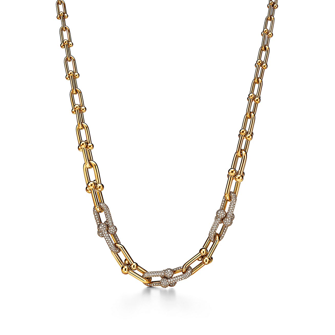Tiffany HardWear Small Link Necklace in Yellow Gold | Tiffany & Co.-vachngandaiphat.com.vn
