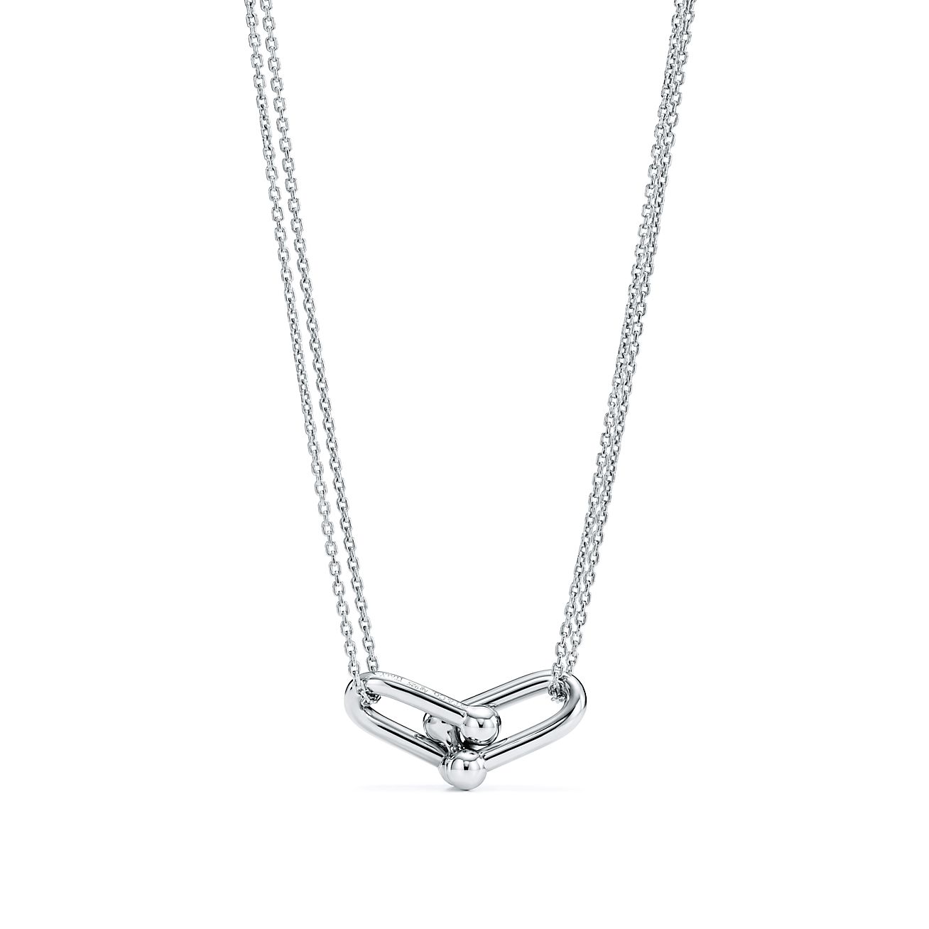 Authentic Tiffany Hardware Graduated Link Necklace #260-004-770-3605 | eBay