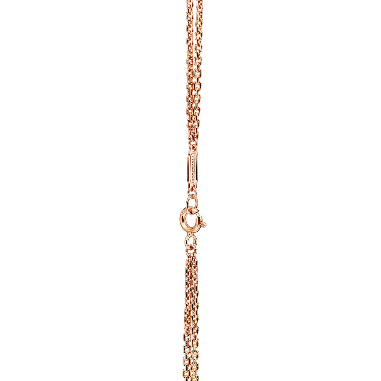 Tiffany HardWear Large Double Link Pendant in Rose Gold