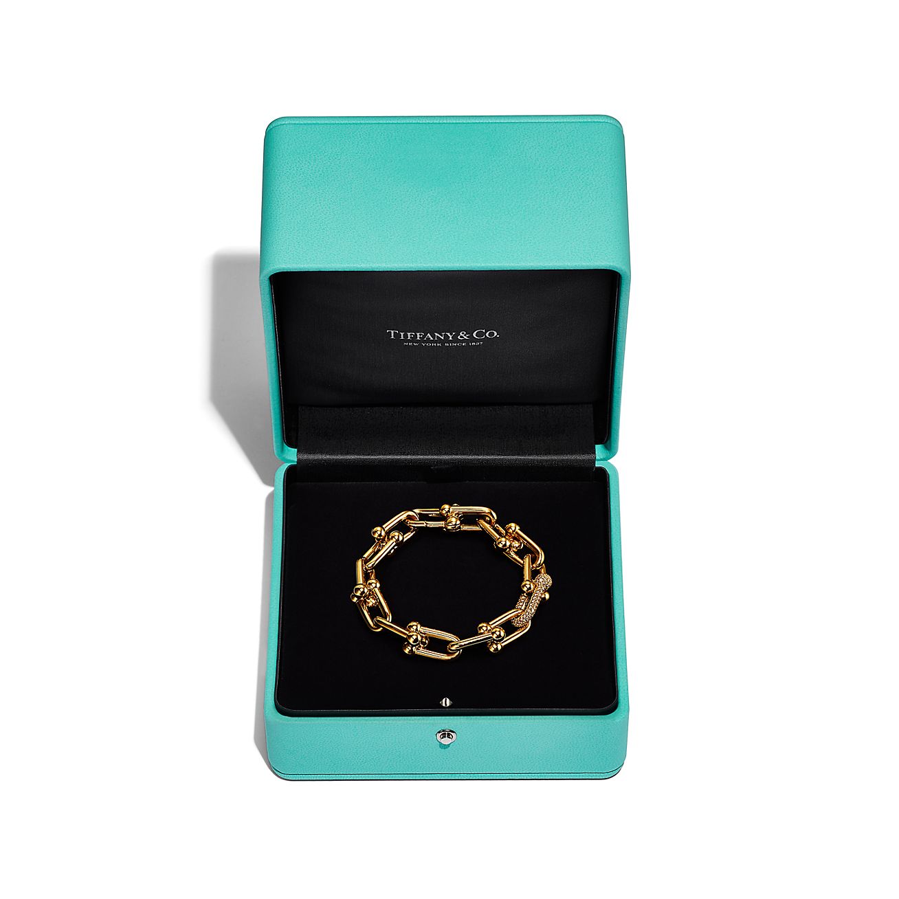 Tiffany Hardwear Small Link Bracelet in Yellow Gold, Size: Large