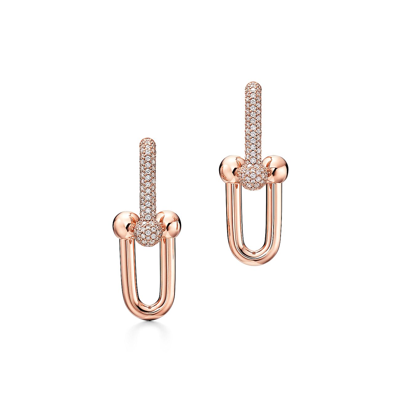 Tiffany HardWear link earrings in 18k 