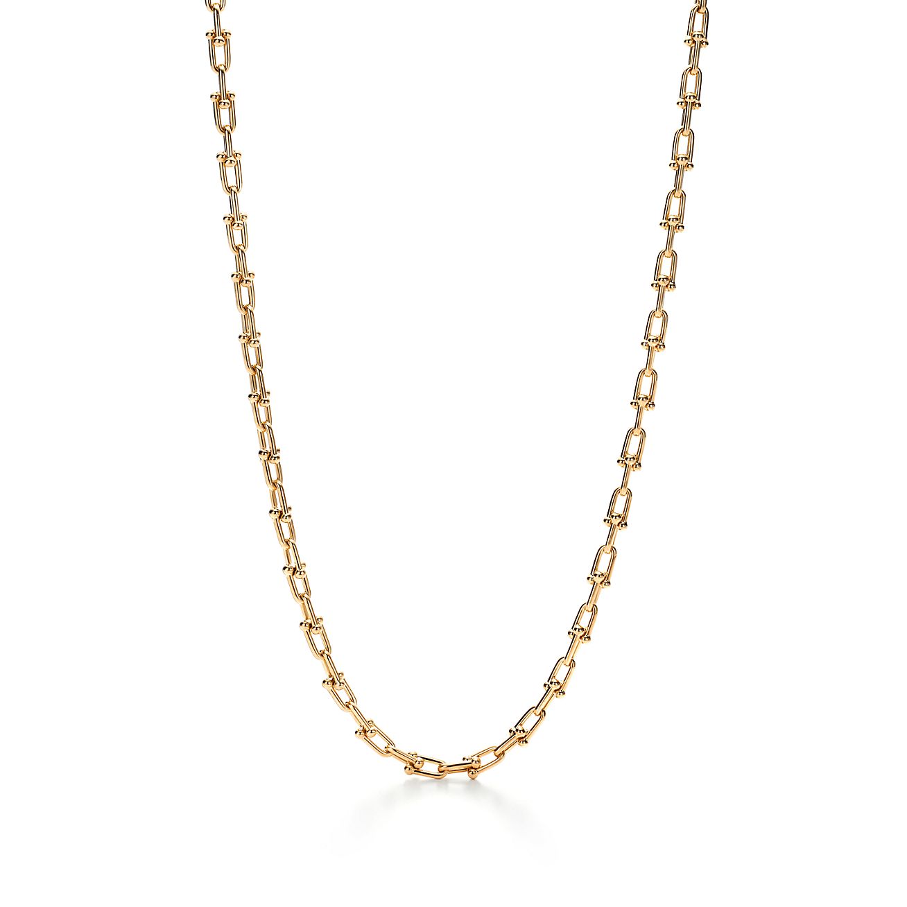 Tiffany HardWear link necklace in 18k gold.