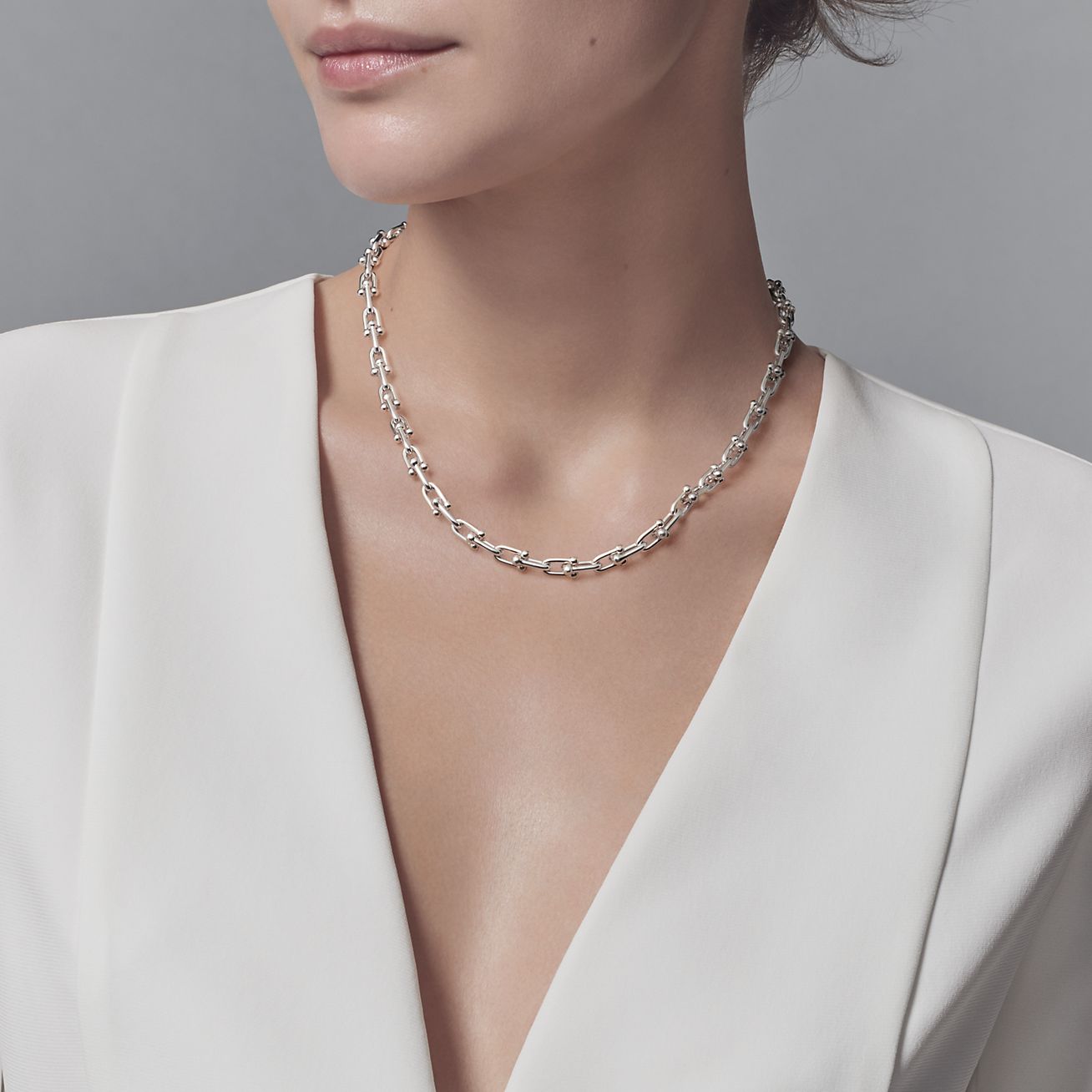 Tiffany HardWear link necklace in 