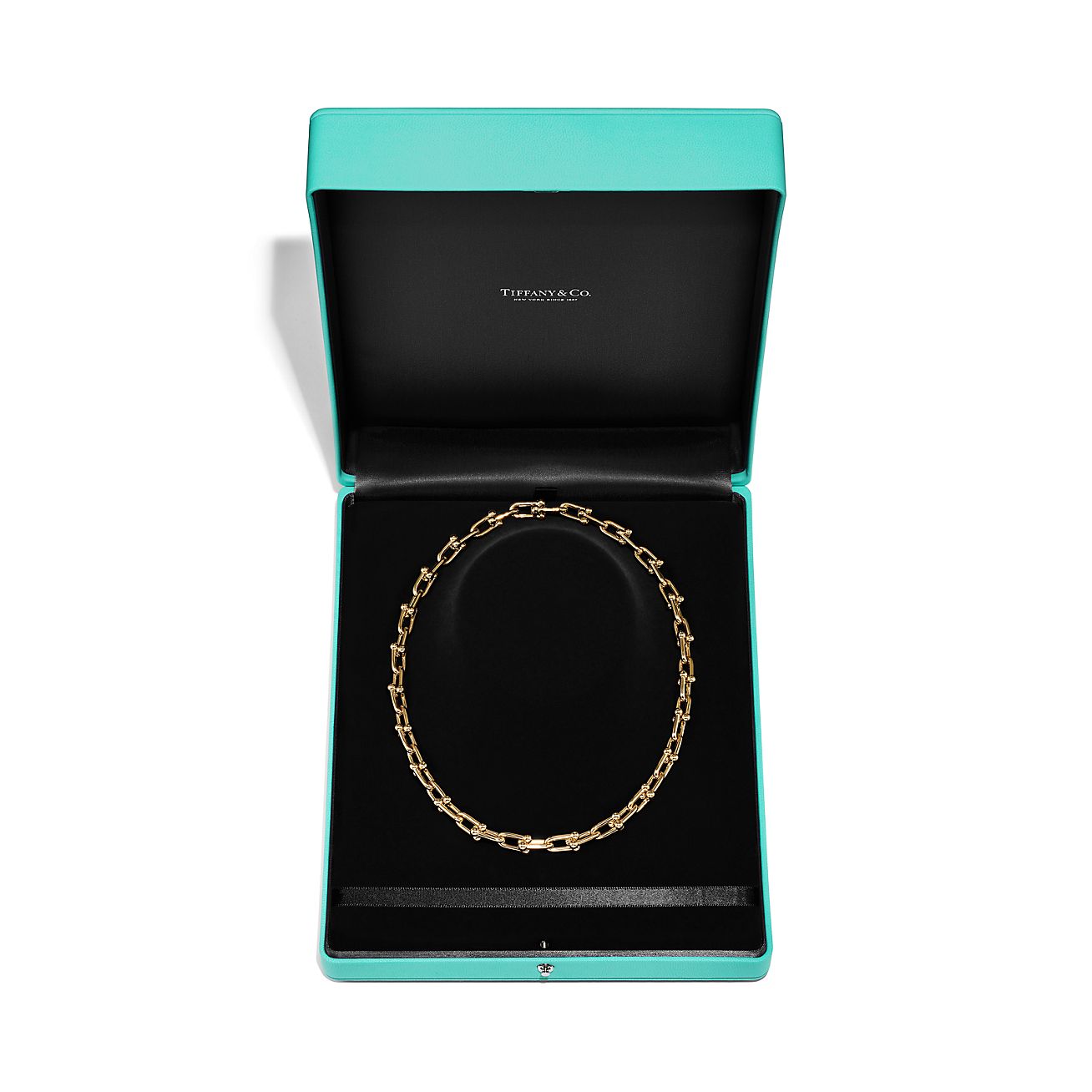 Tiffany HardWear Elongated Link Necklace in Yellow Gold