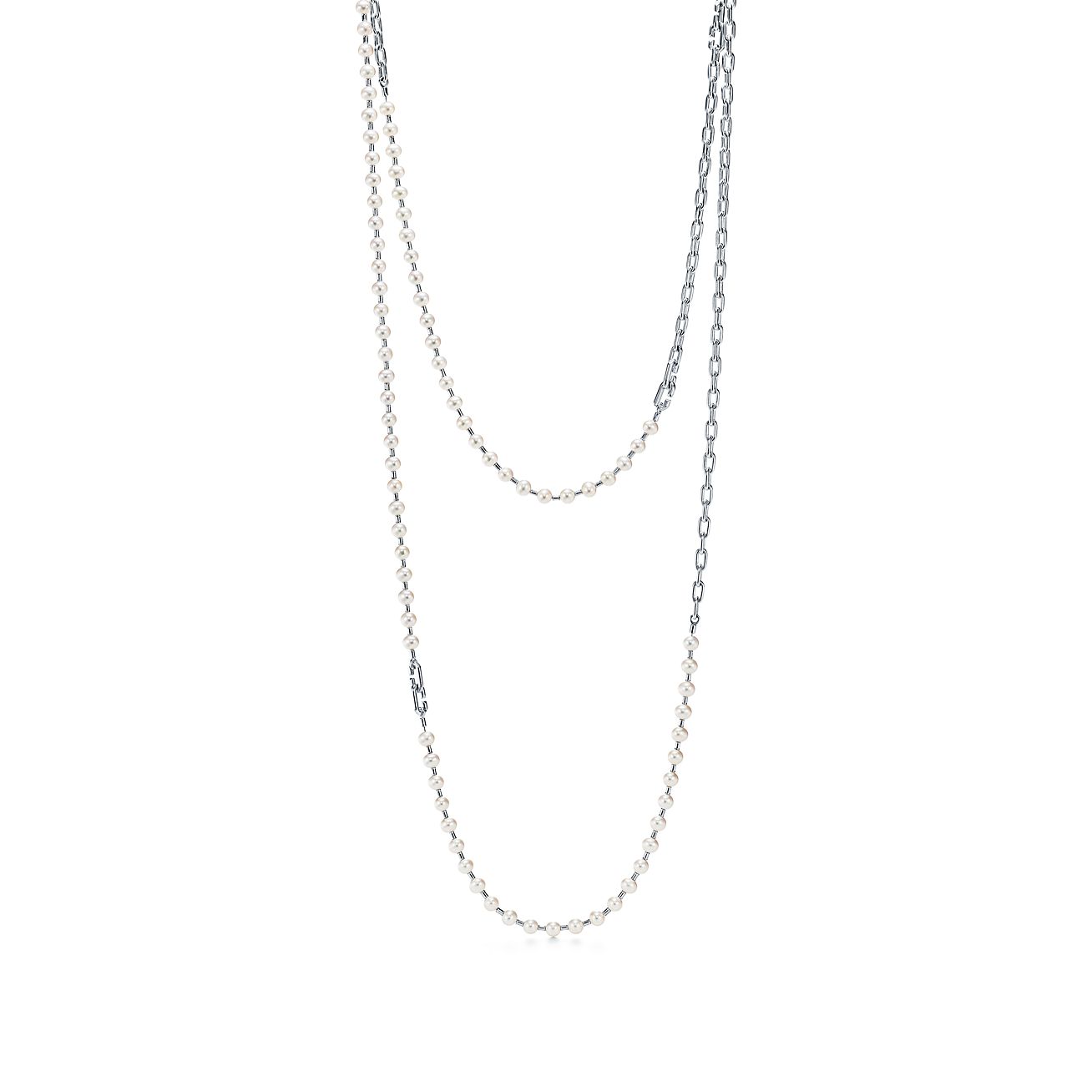 Tiffany HardWear Pearl Wrap Necklace
