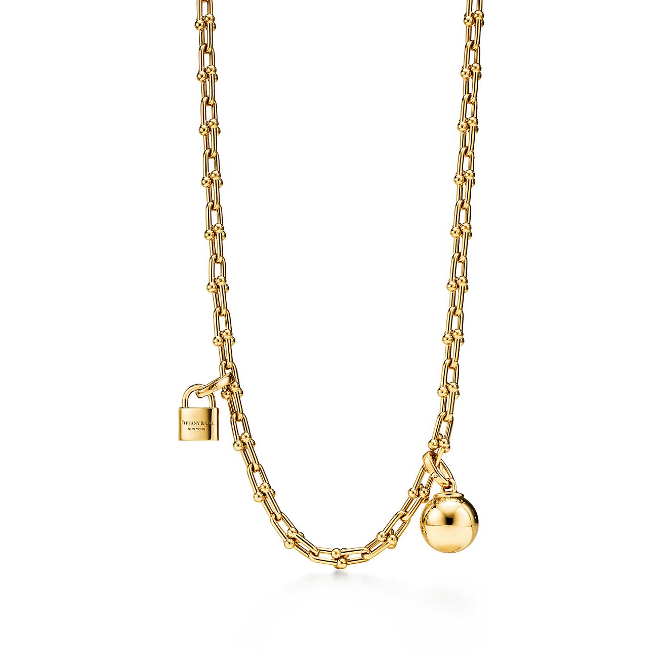 Tiffany HardWear Small Single Wrap Necklace in Yellow Gold