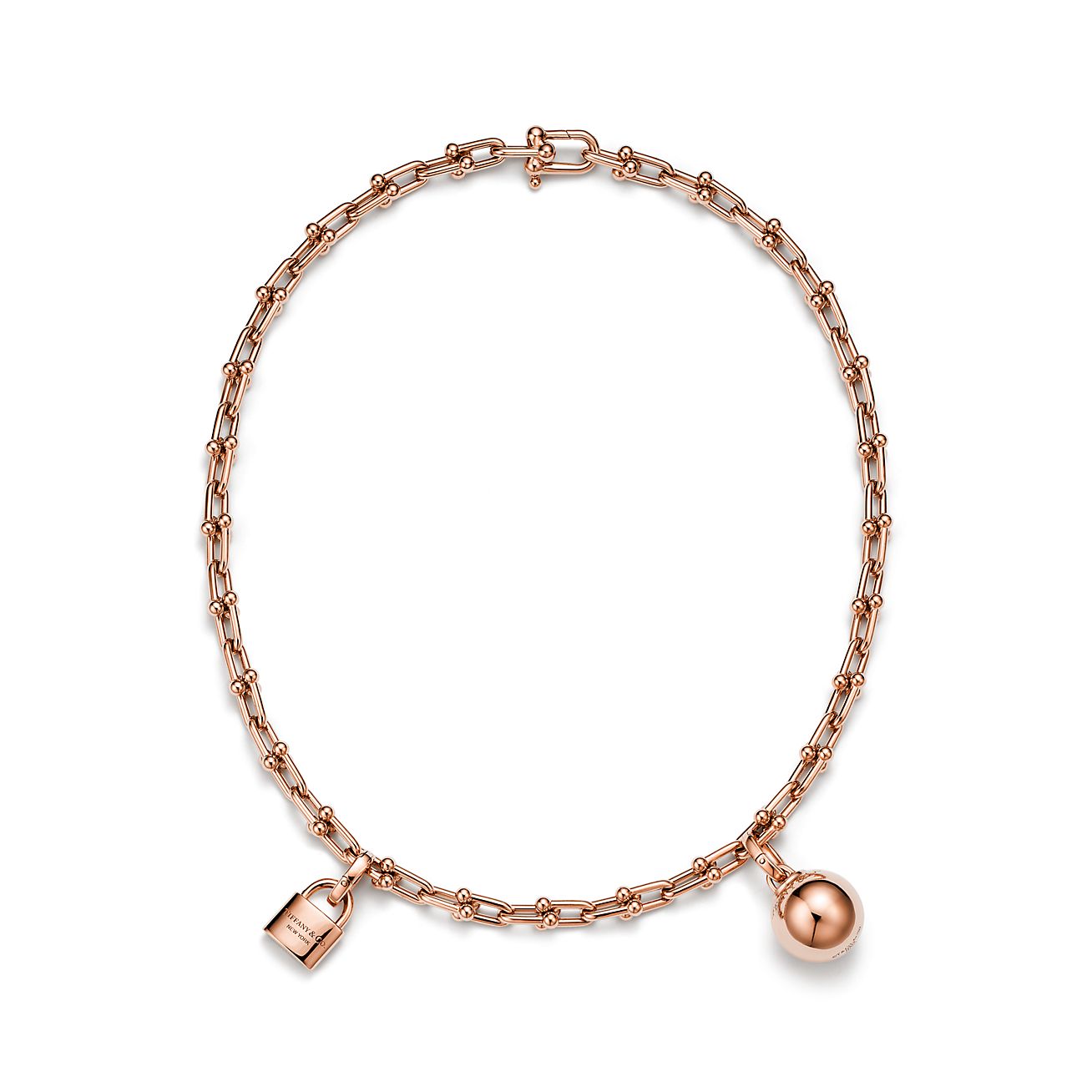 Tiffany HardWear Small Single Wrap Necklace in Rose Gold