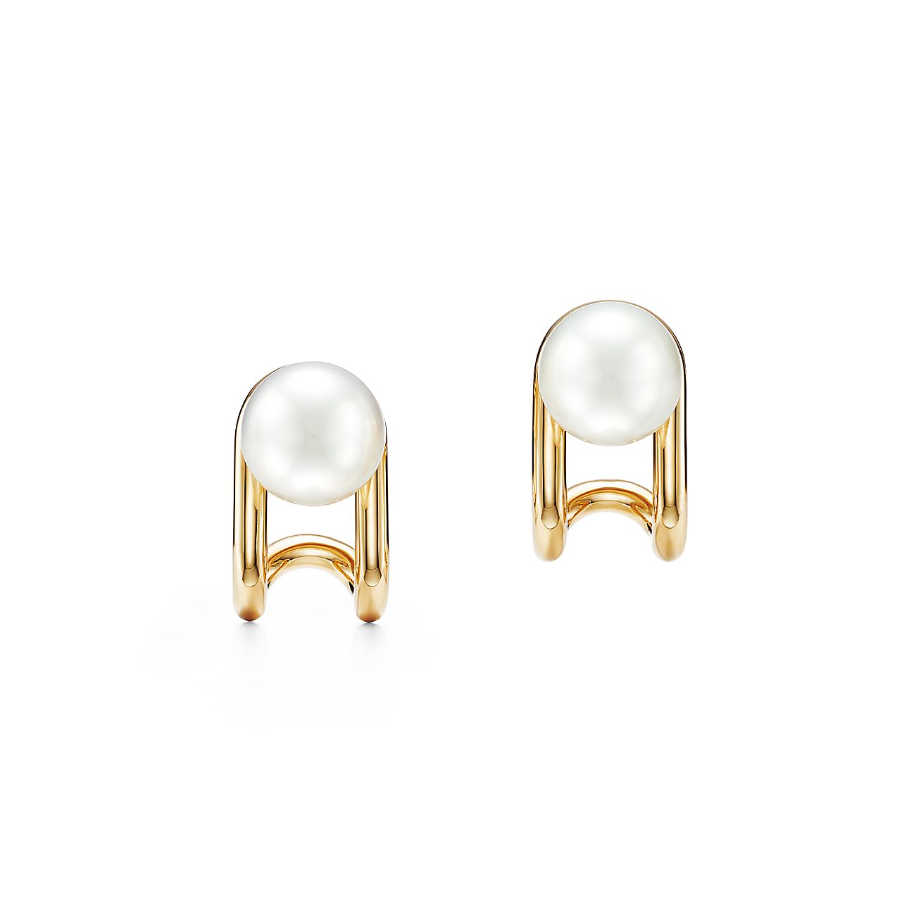 tiffany white gold earrings