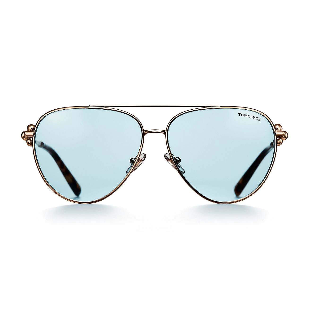 Tiffany & Co Women's Aviator Sunglasses, TF 3083B, Gold, Brown Gradient  Lenses | eBay