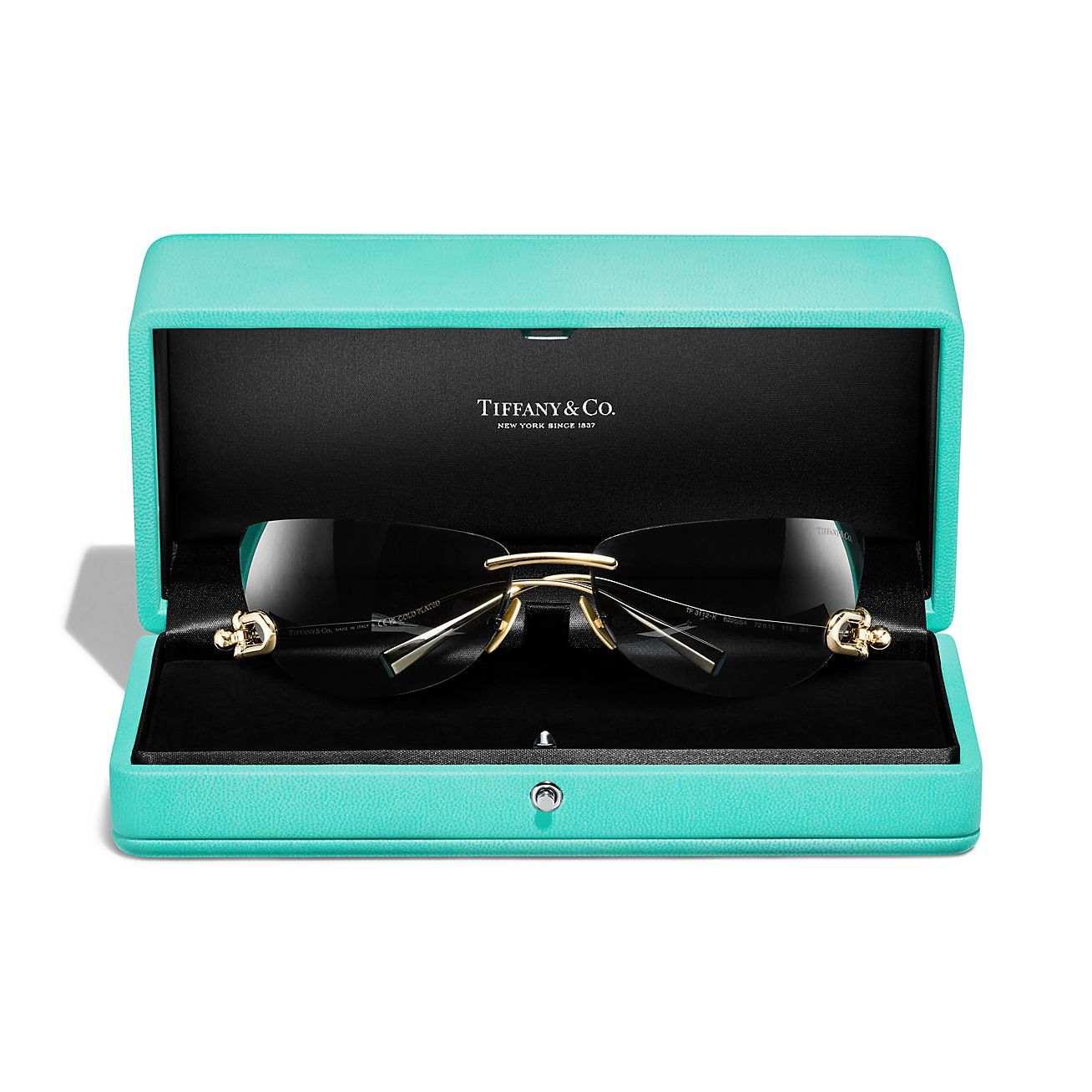 Tiffany HardWear Sunglasses in Gold-plated Metal with