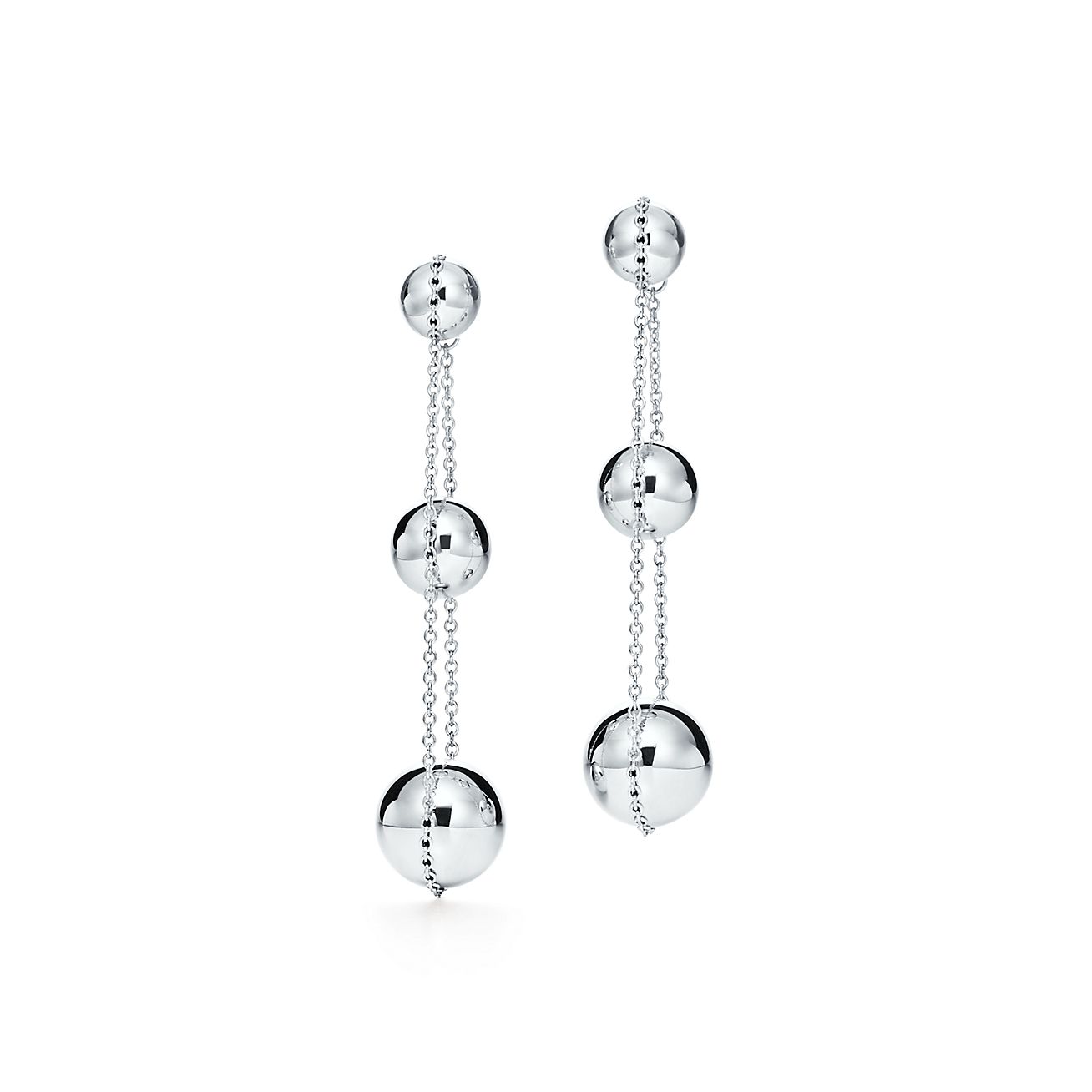Star Space 92.5 Sterling Silver Dangle Earrings