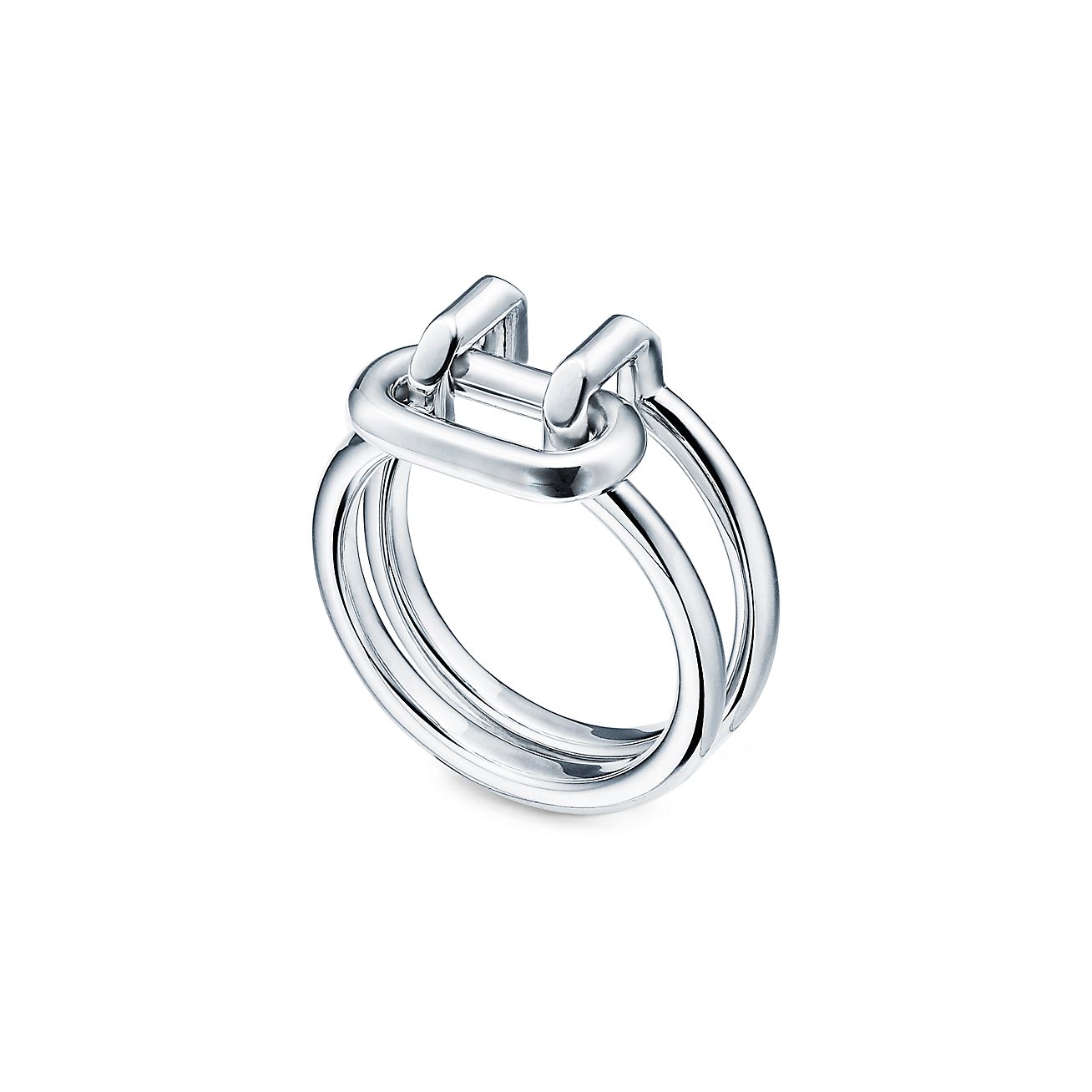 Tiffany HardWear Two-row Ring in Sterling Silver | Tiffany & Co. US