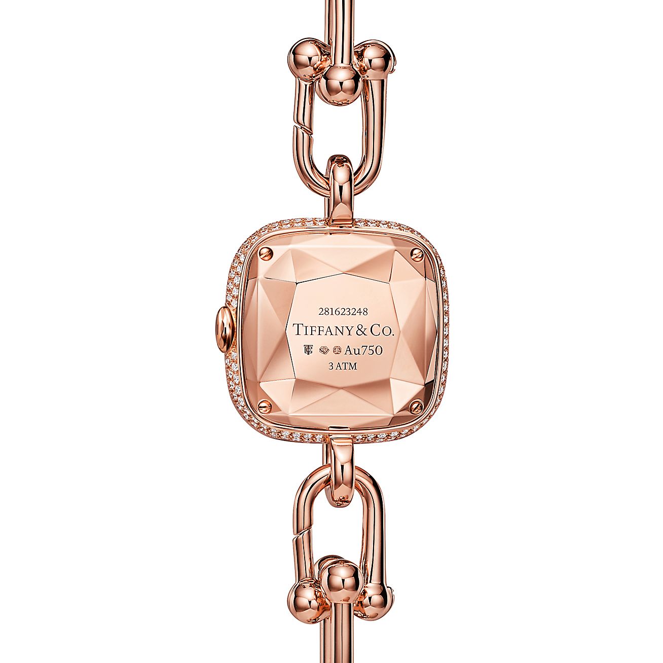 Tiffany HardWear Watch in Rose Gold with Pavé Diamonds and