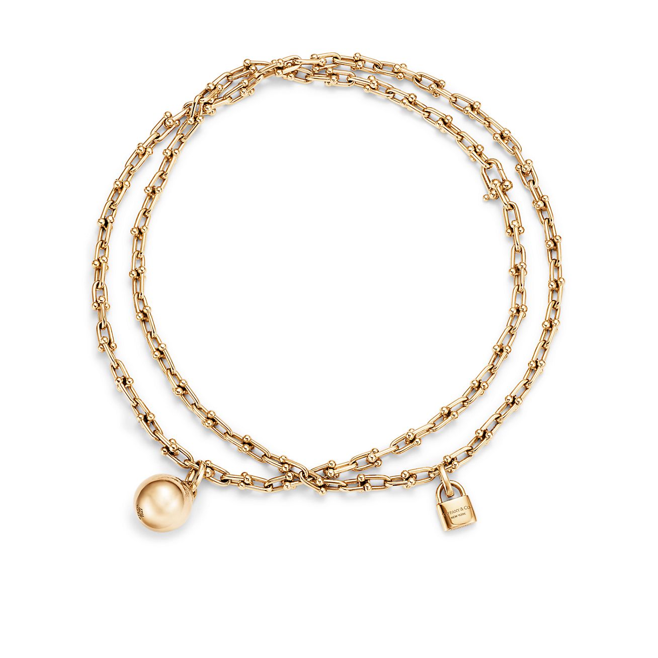 Tiffany HardWear wrap necklace in 18k 