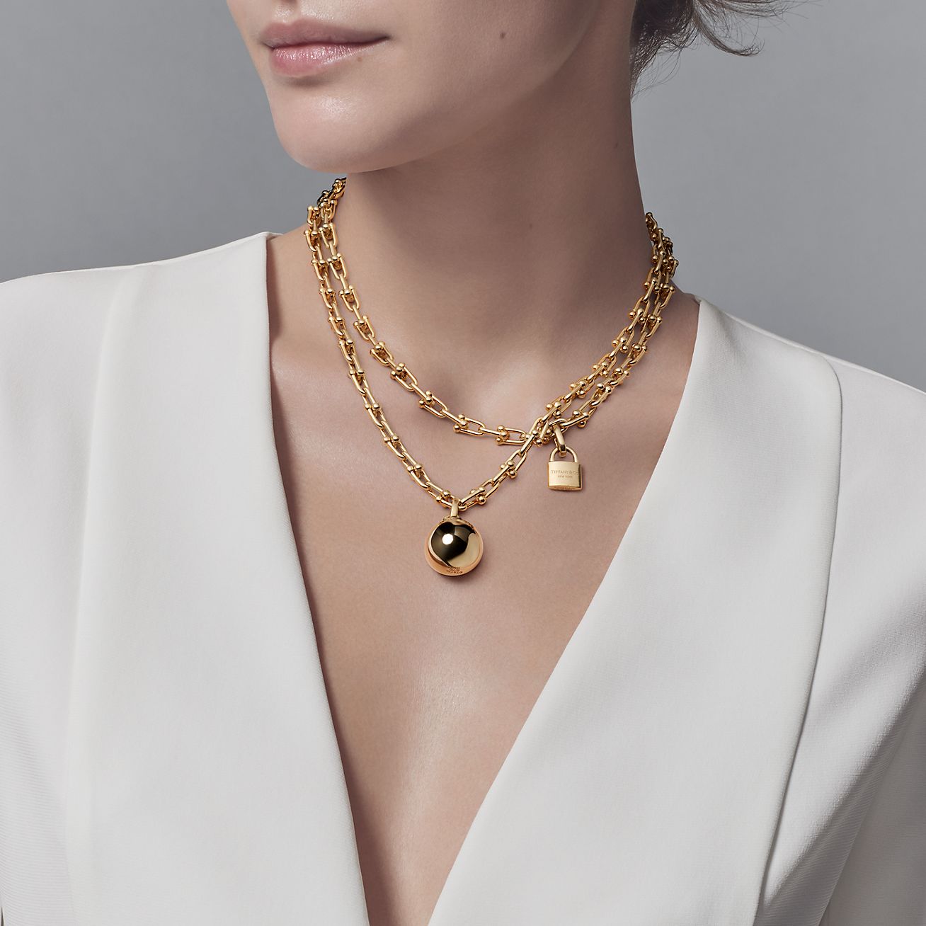 tiffany & co gold choker necklace