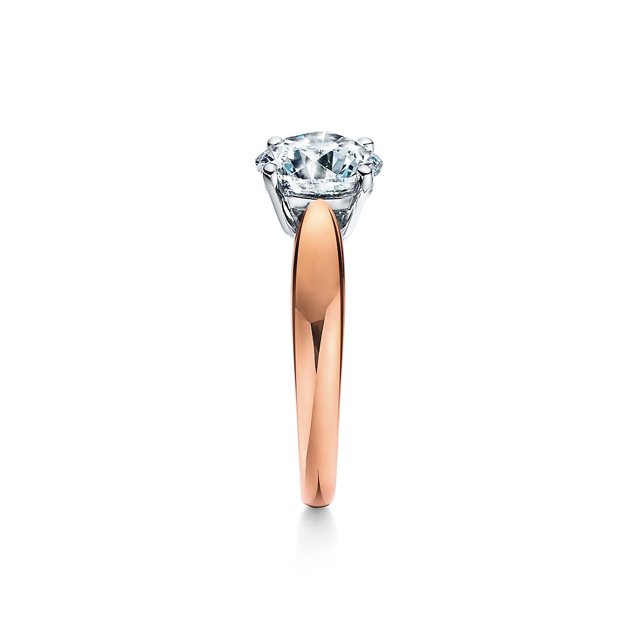 rose gold diamond engagement rings tiffany
