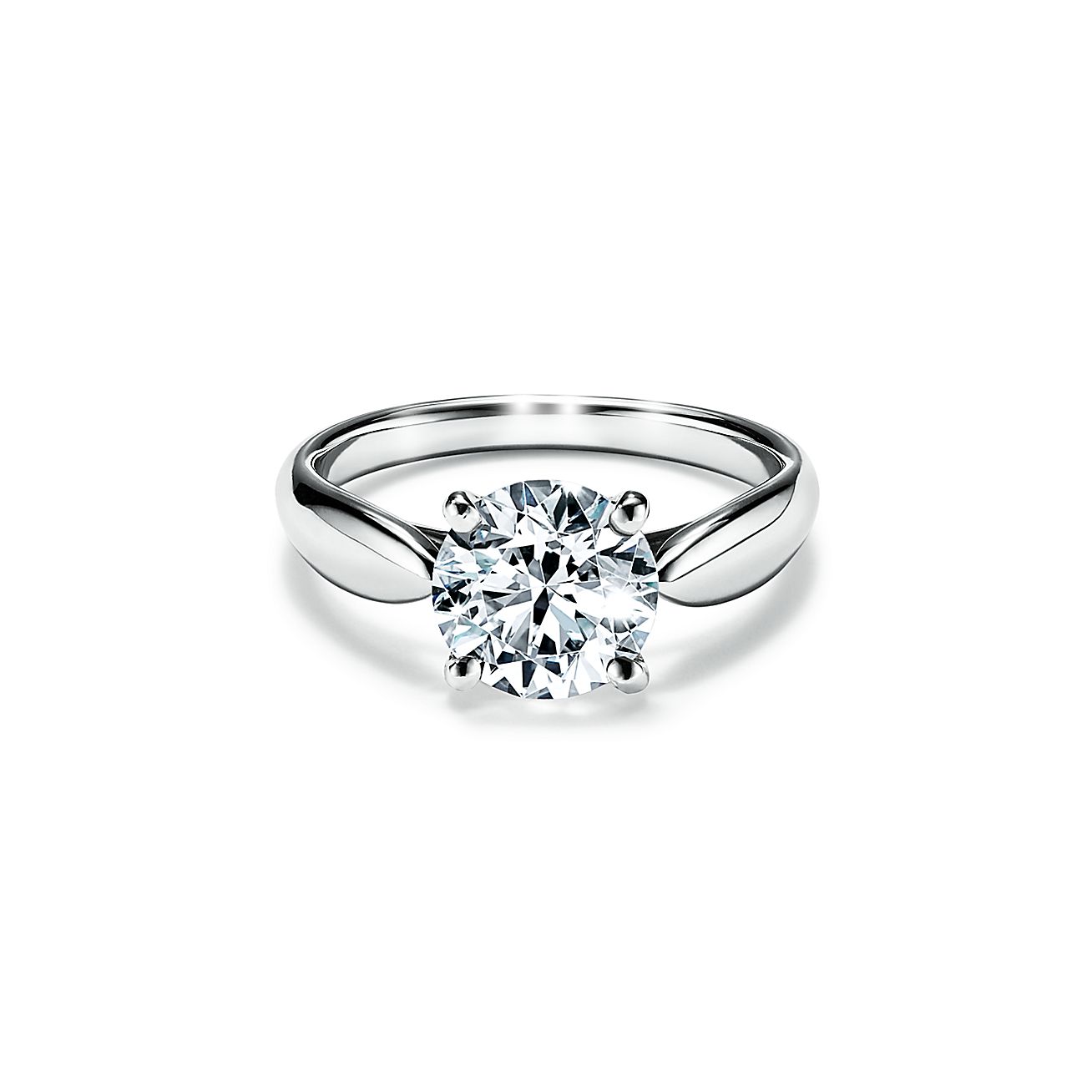 Кольцо с бриллиантом от тиффани - 98 фото